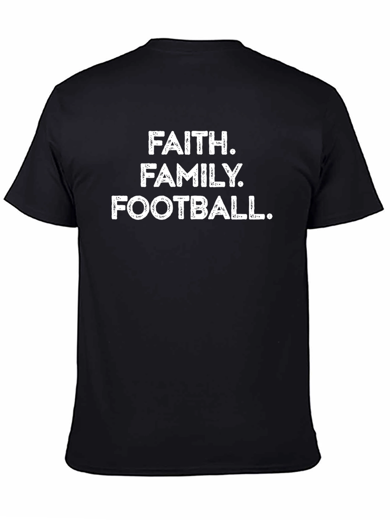 Faith Family Football Graphic T-Shirt