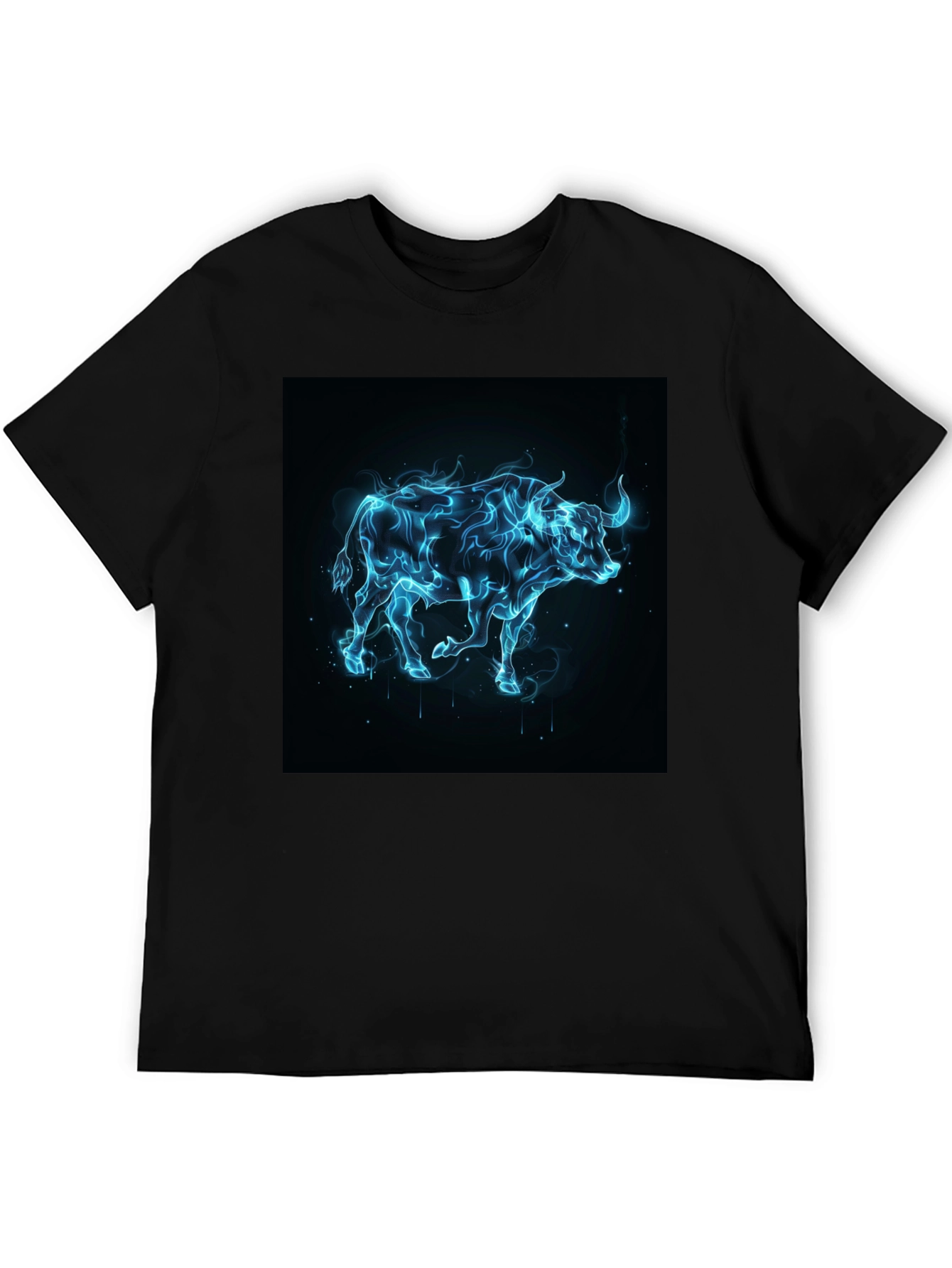 Electric Bull T-Shirt - Black Graphic Tee