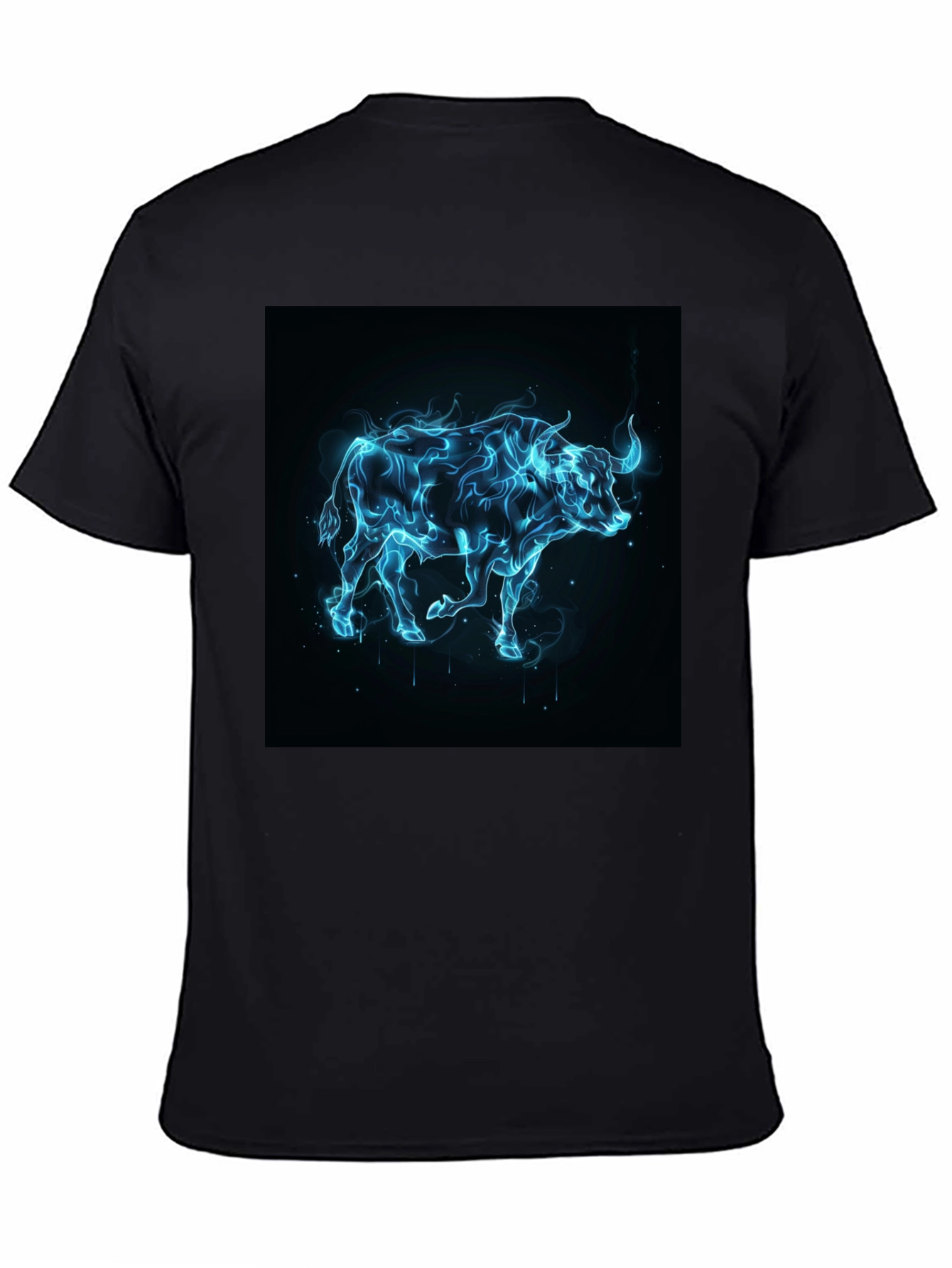 Electric Bull T-Shirt - Black Graphic Tee