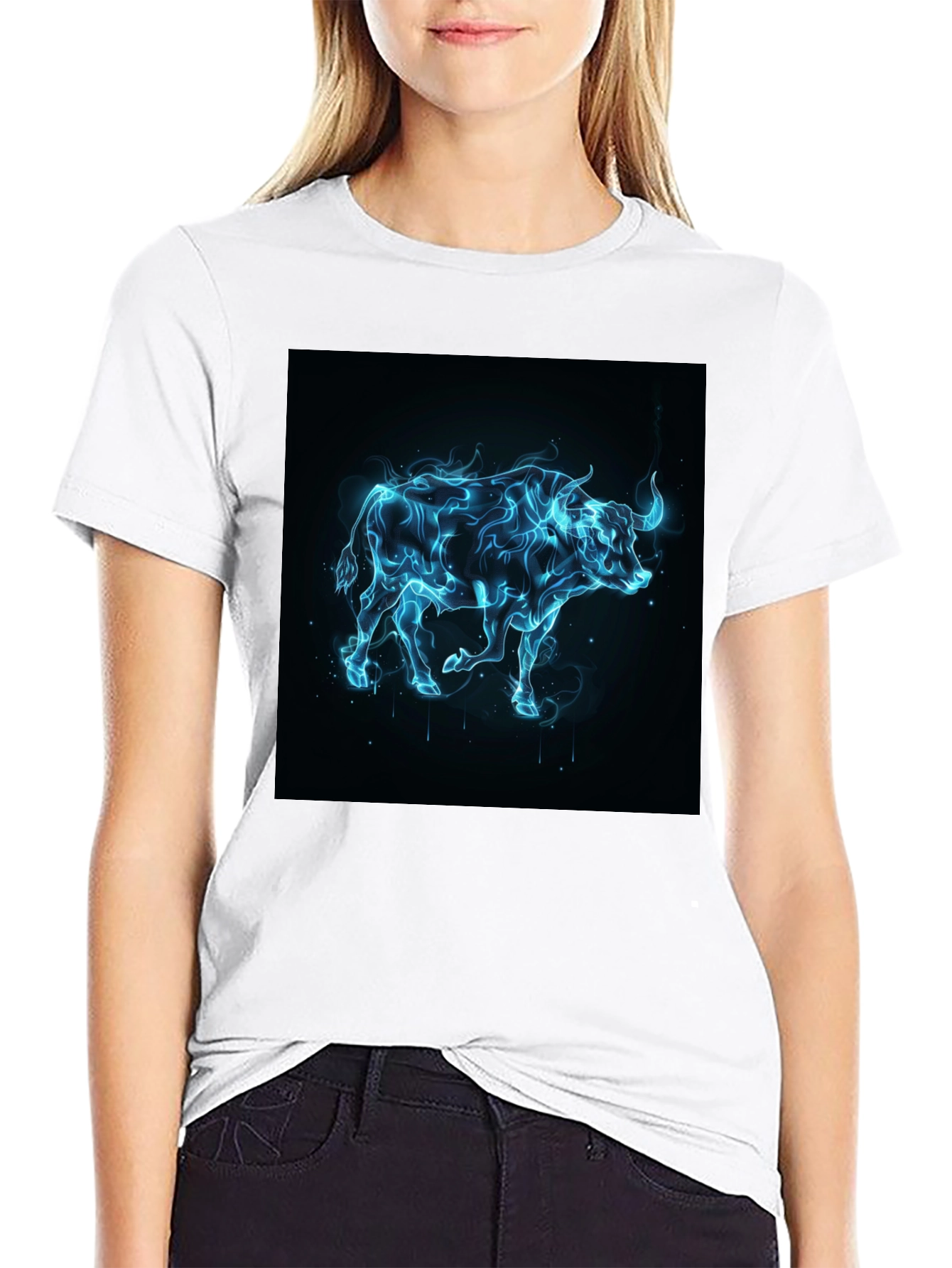 Electric Bull T-Shirt - Black Graphic Tee
