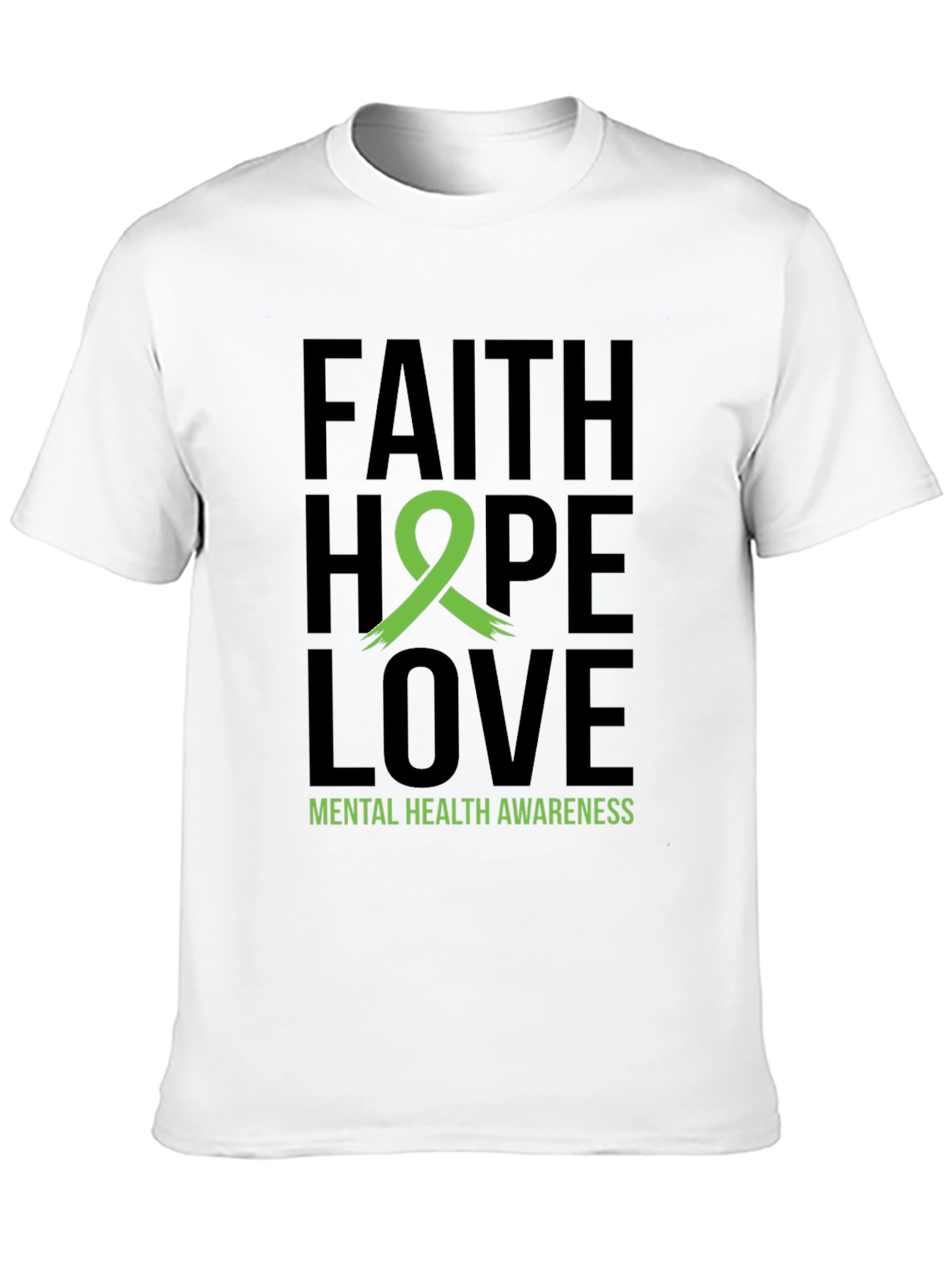 Faith Hope Love Mental Health Awareness T-Shirt