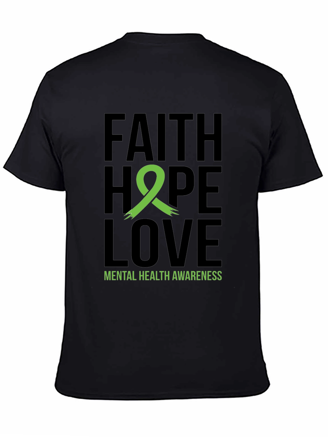 Faith Hope Love Mental Health Awareness T-Shirt