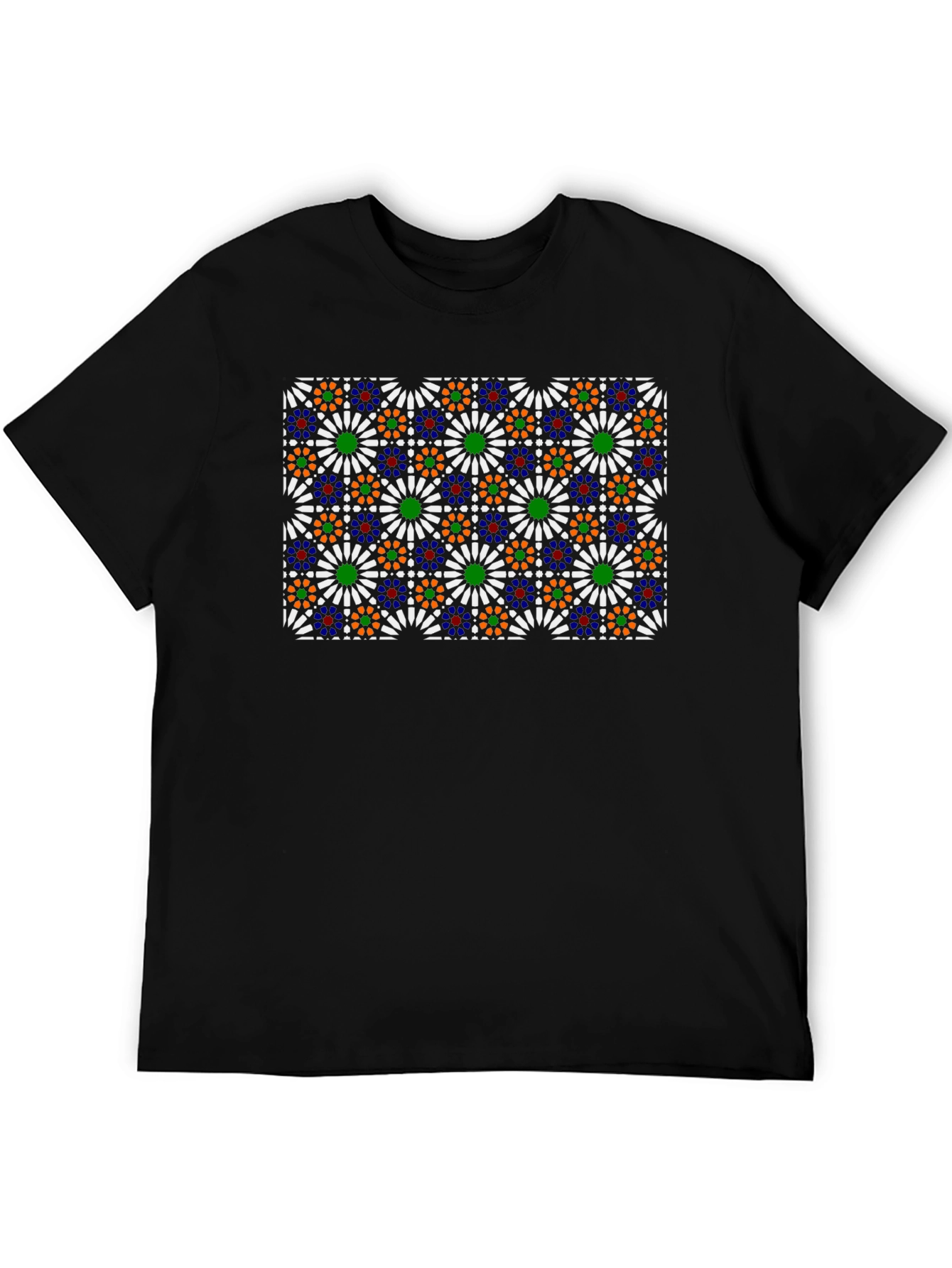 Geometric Pattern Tee - Modern Artistic Design
