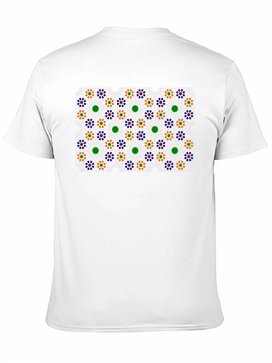 Geometric Pattern Tee - Modern Artistic Design