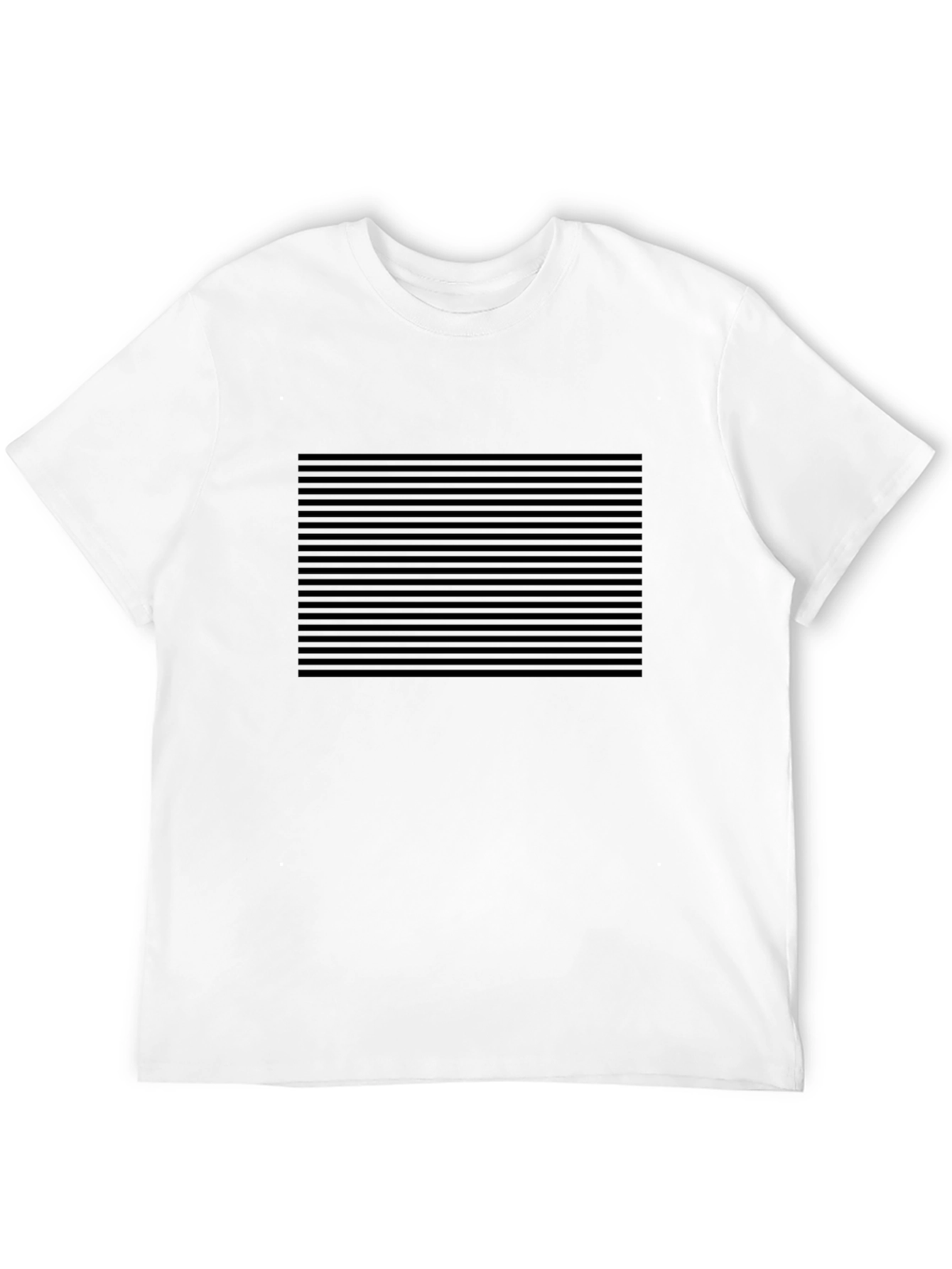 Striped Black T-Shirt: Modern Minimalist Style