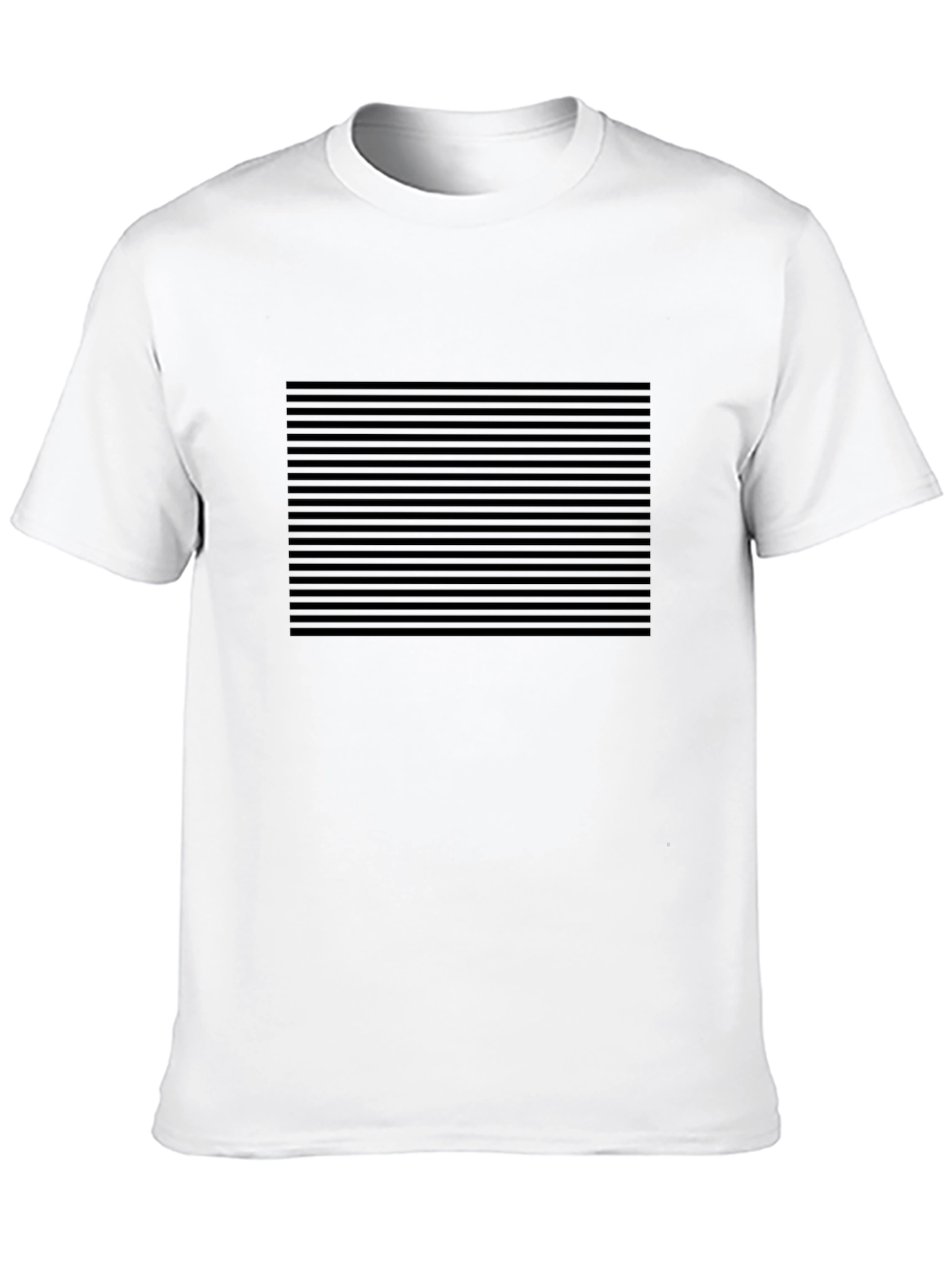 Striped Black T-Shirt: Modern Minimalist Style