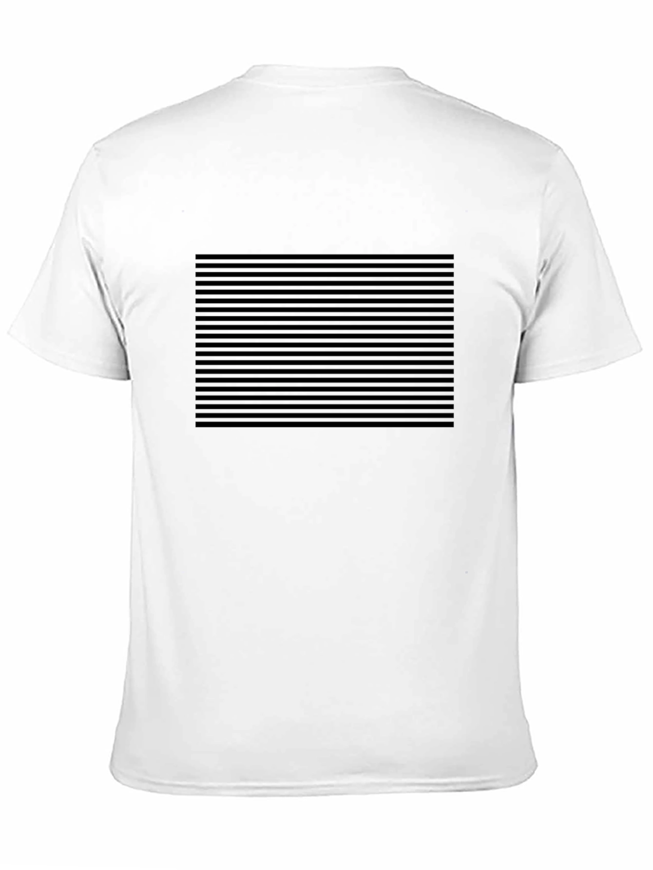 Striped Black T-Shirt: Modern Minimalist Style