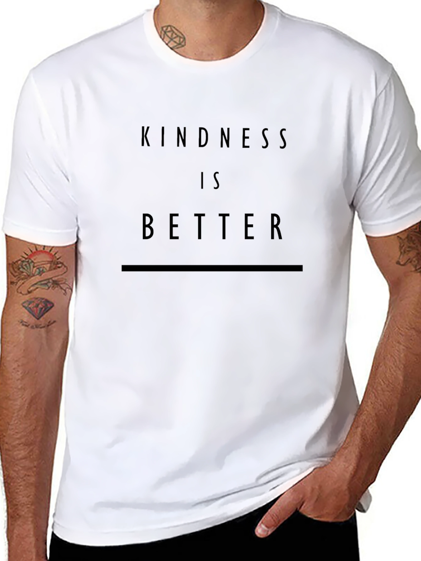 Kindness Is Better - Graphic Black T-Shirt