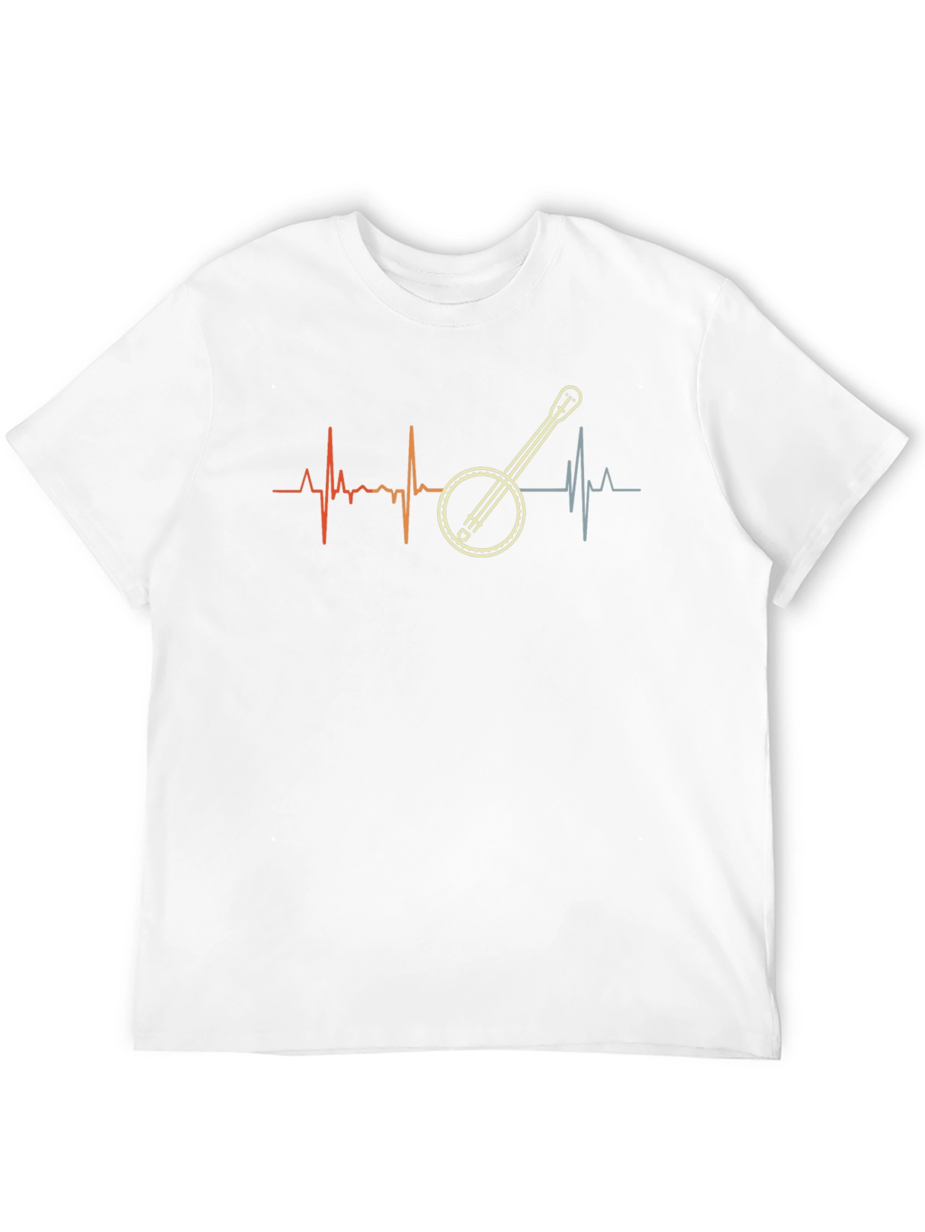 Banjo Heartbeat Graphic Tee - Music Lover Shirt