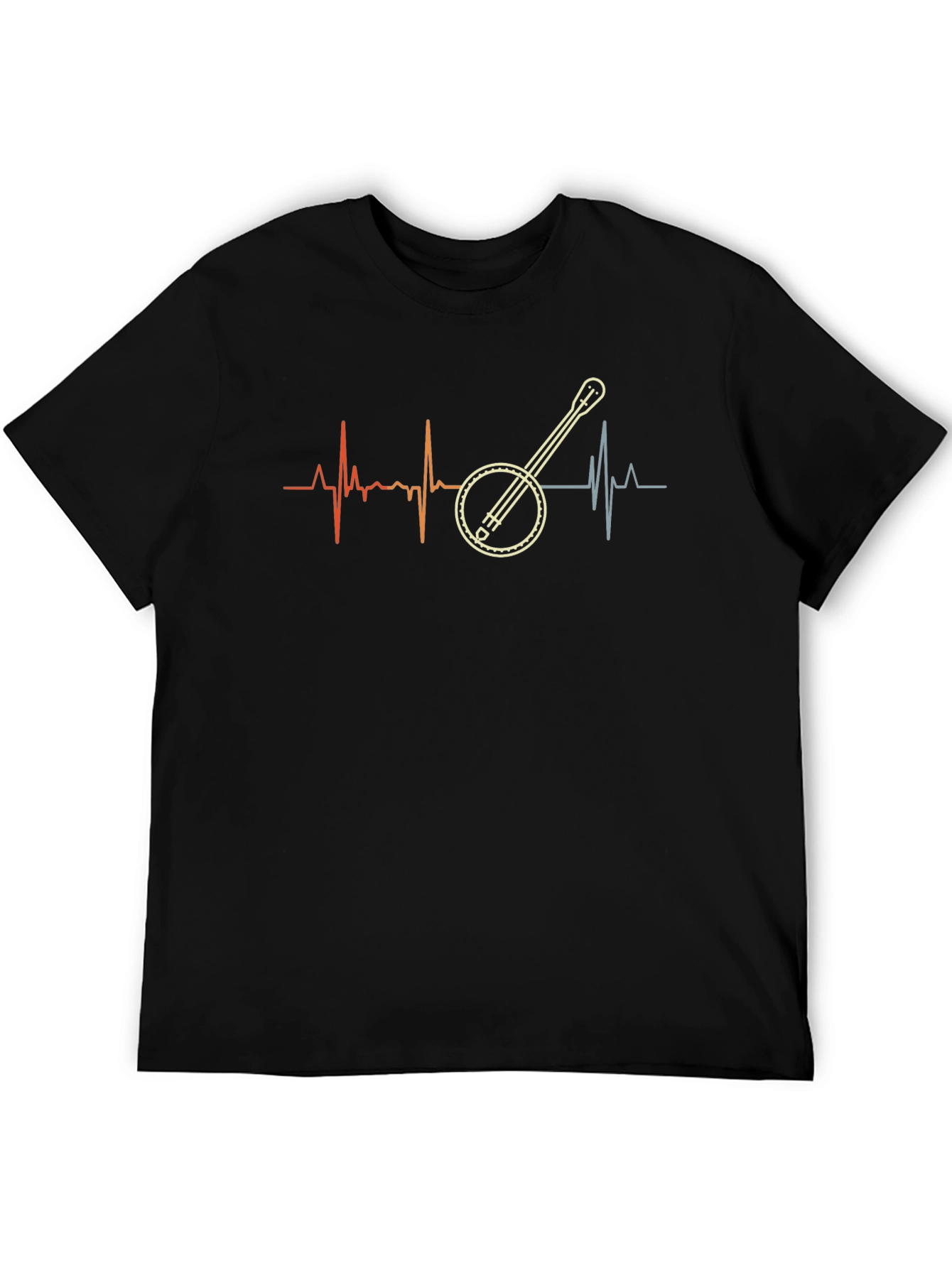 Banjo Heartbeat Graphic Tee - Music Lover Shirt