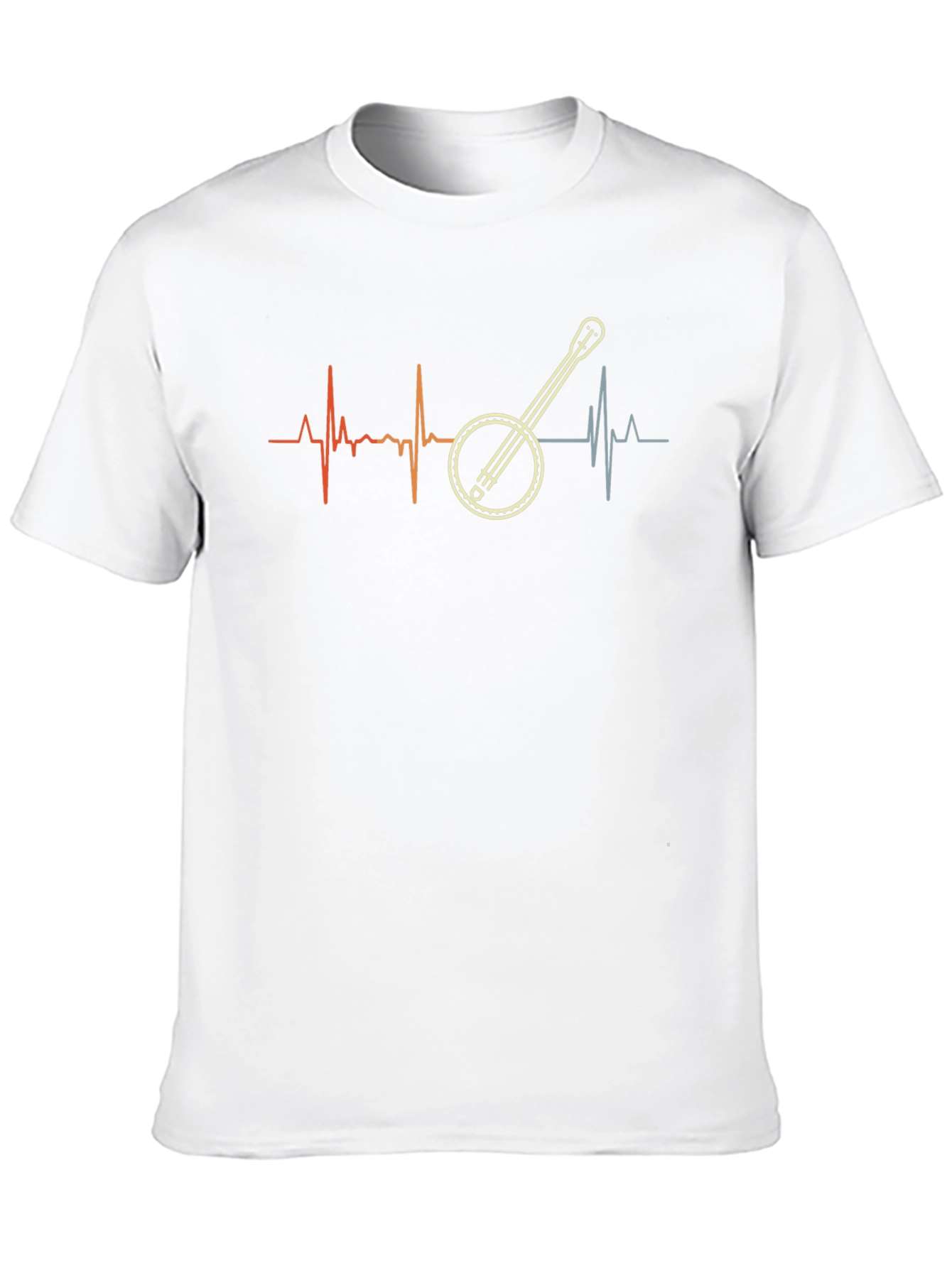 Banjo Heartbeat Graphic Tee - Music Lover Shirt