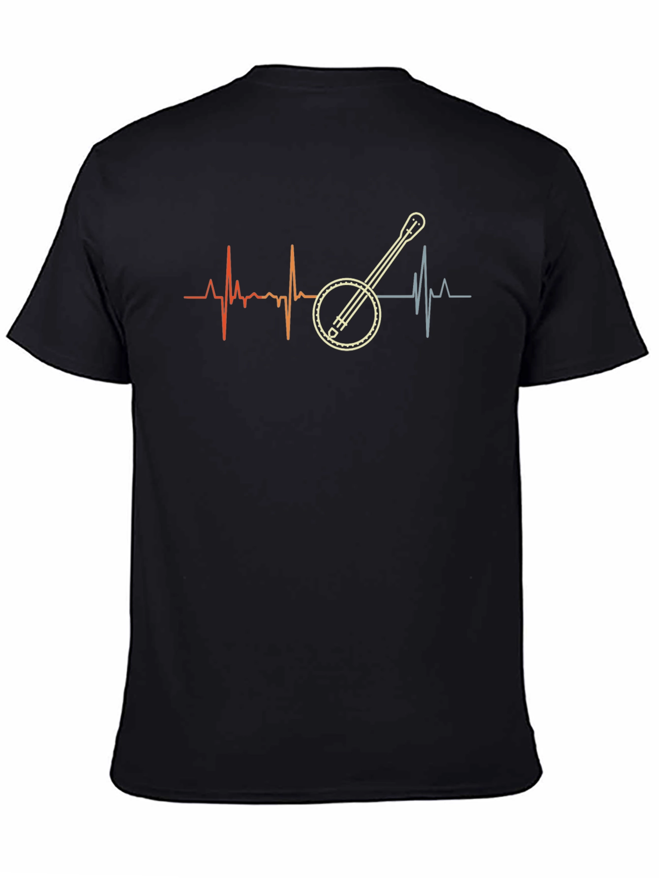 Banjo Heartbeat Graphic Tee - Music Lover Shirt