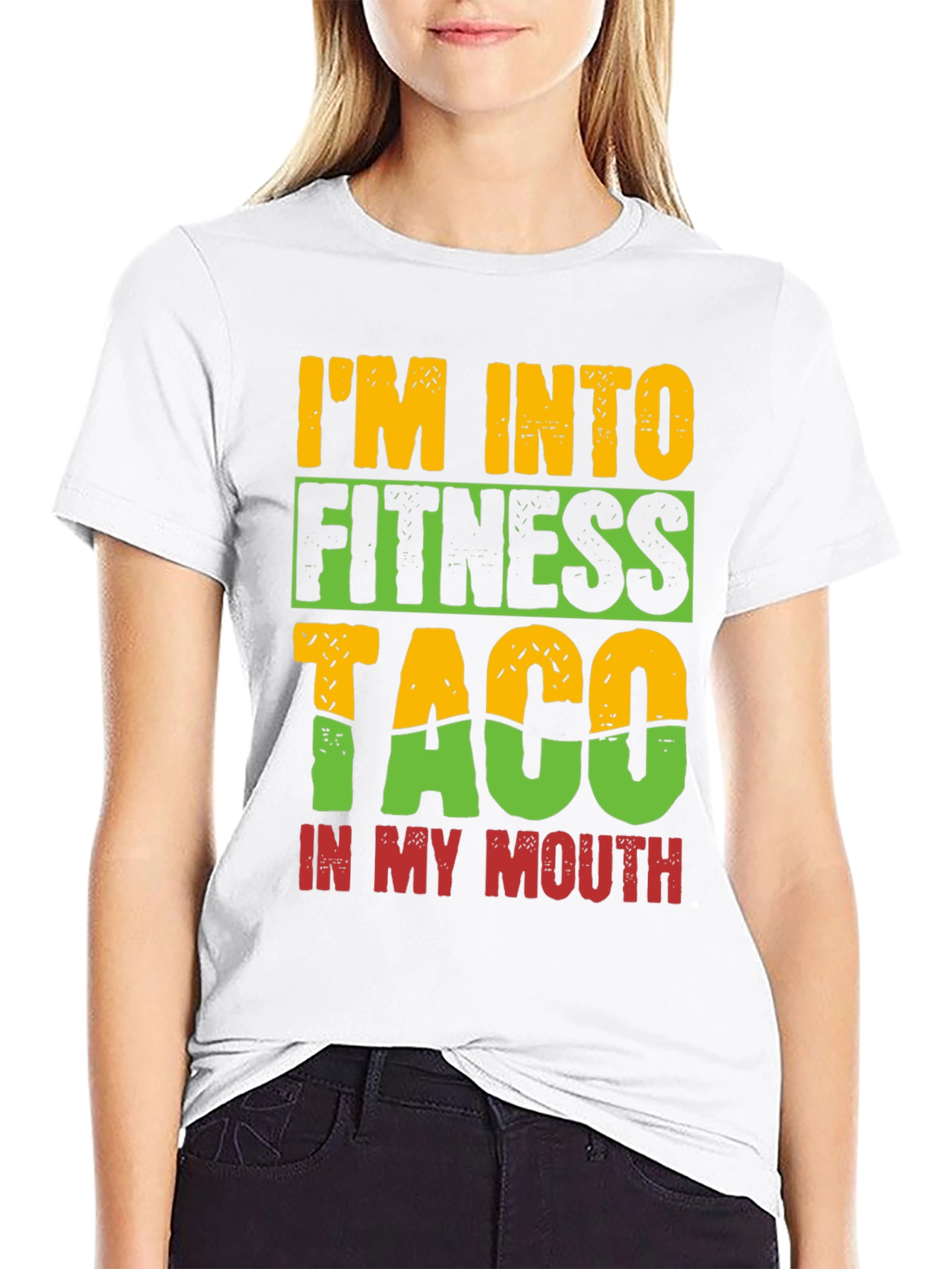 Im Into Fitness Taco T-Shirt - Novelty Tee
