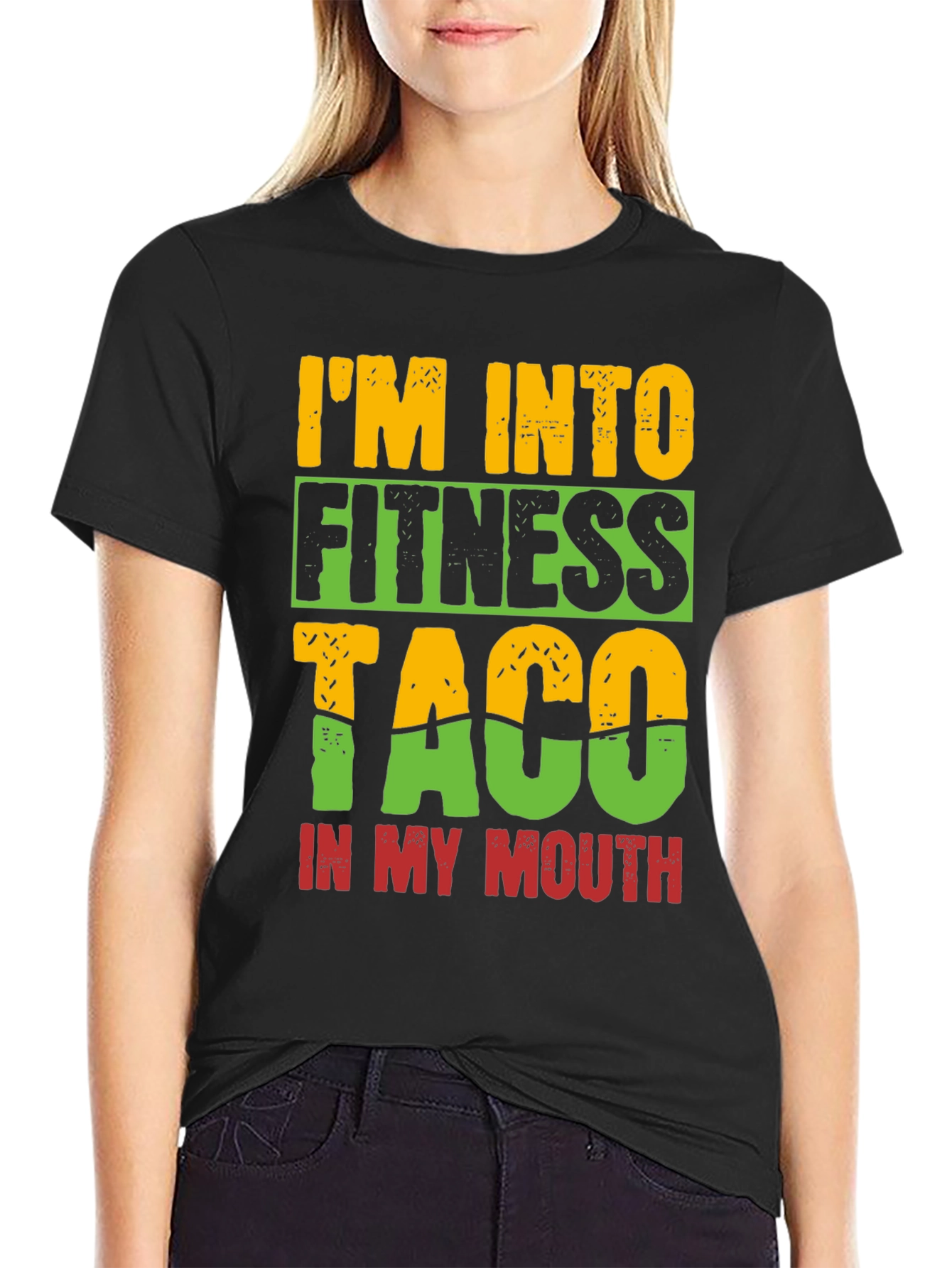 Im Into Fitness Taco T-Shirt - Novelty Tee