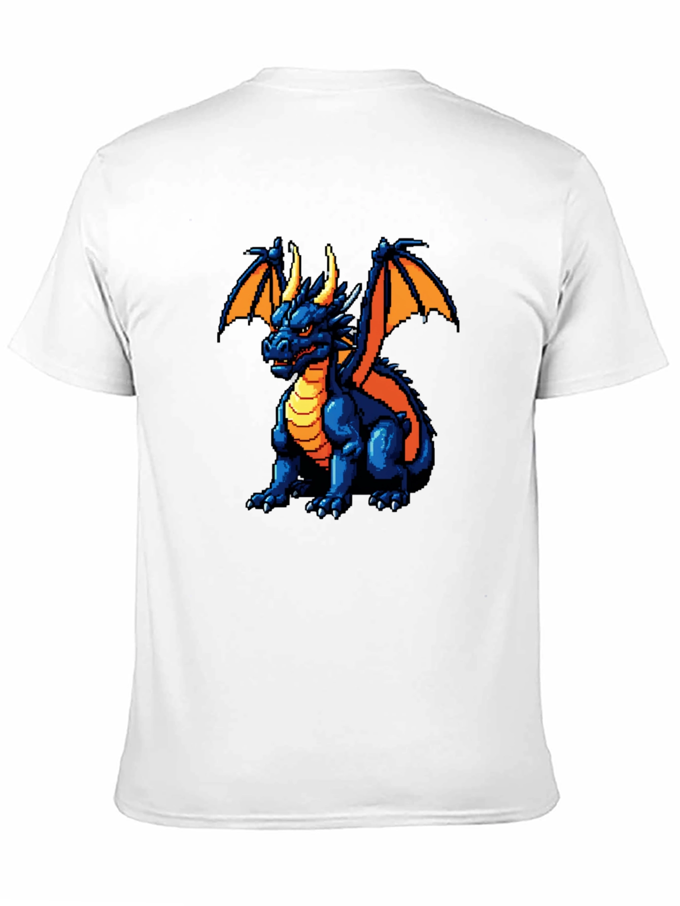 Pixel Dragon Graphic Black T-Shirt