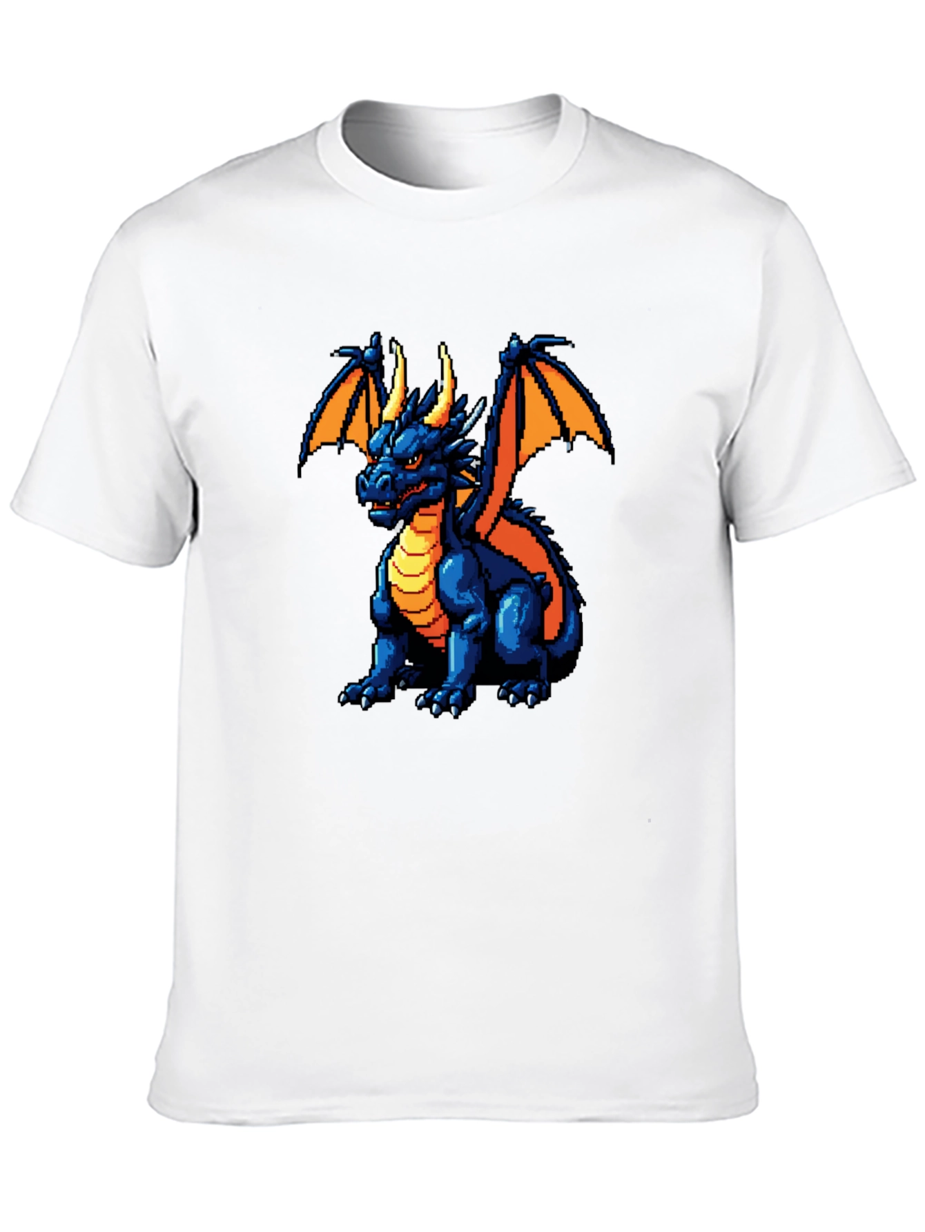 Pixel Dragon Graphic Black T-Shirt