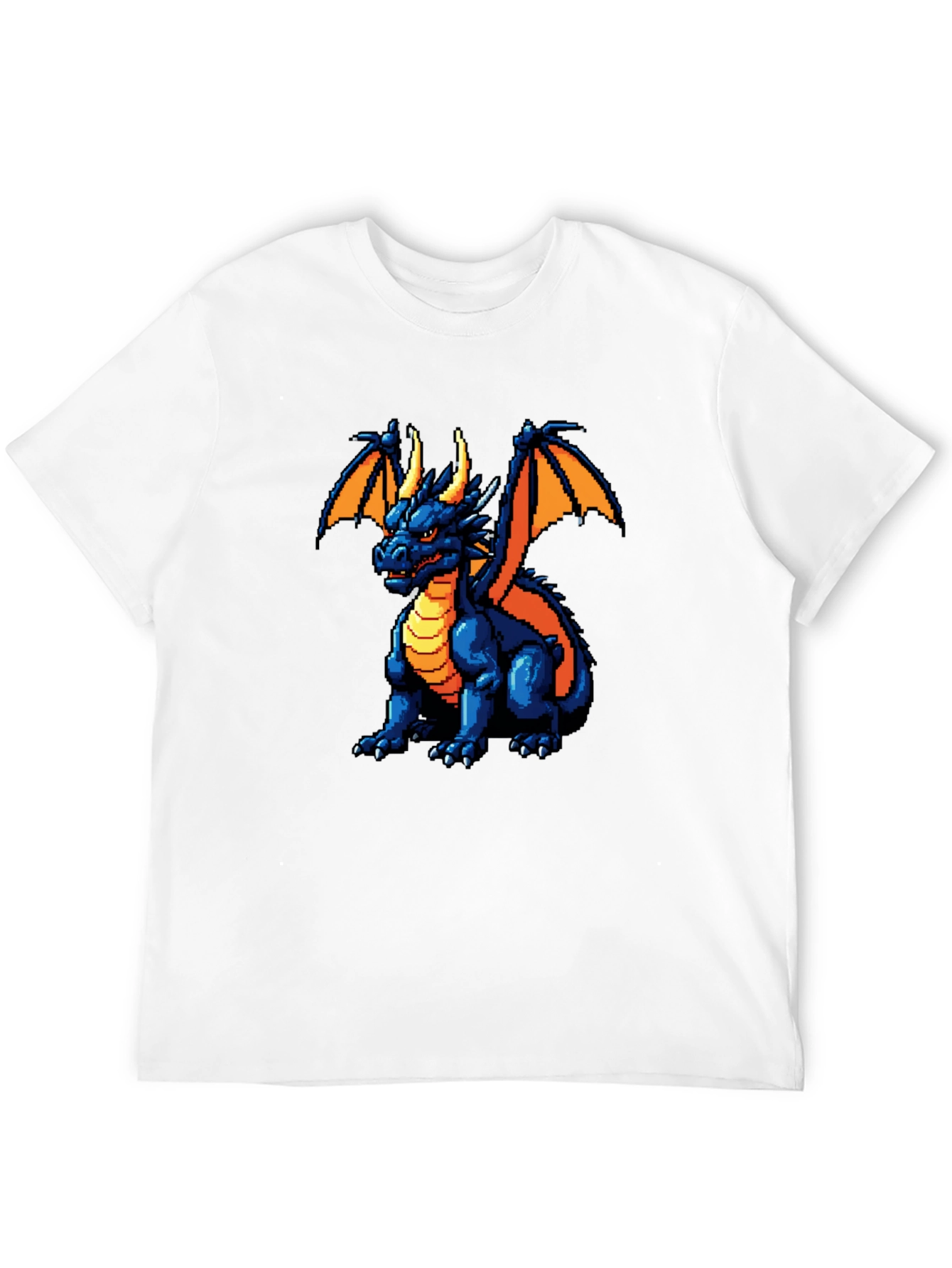 Pixel Dragon Graphic Black T-Shirt