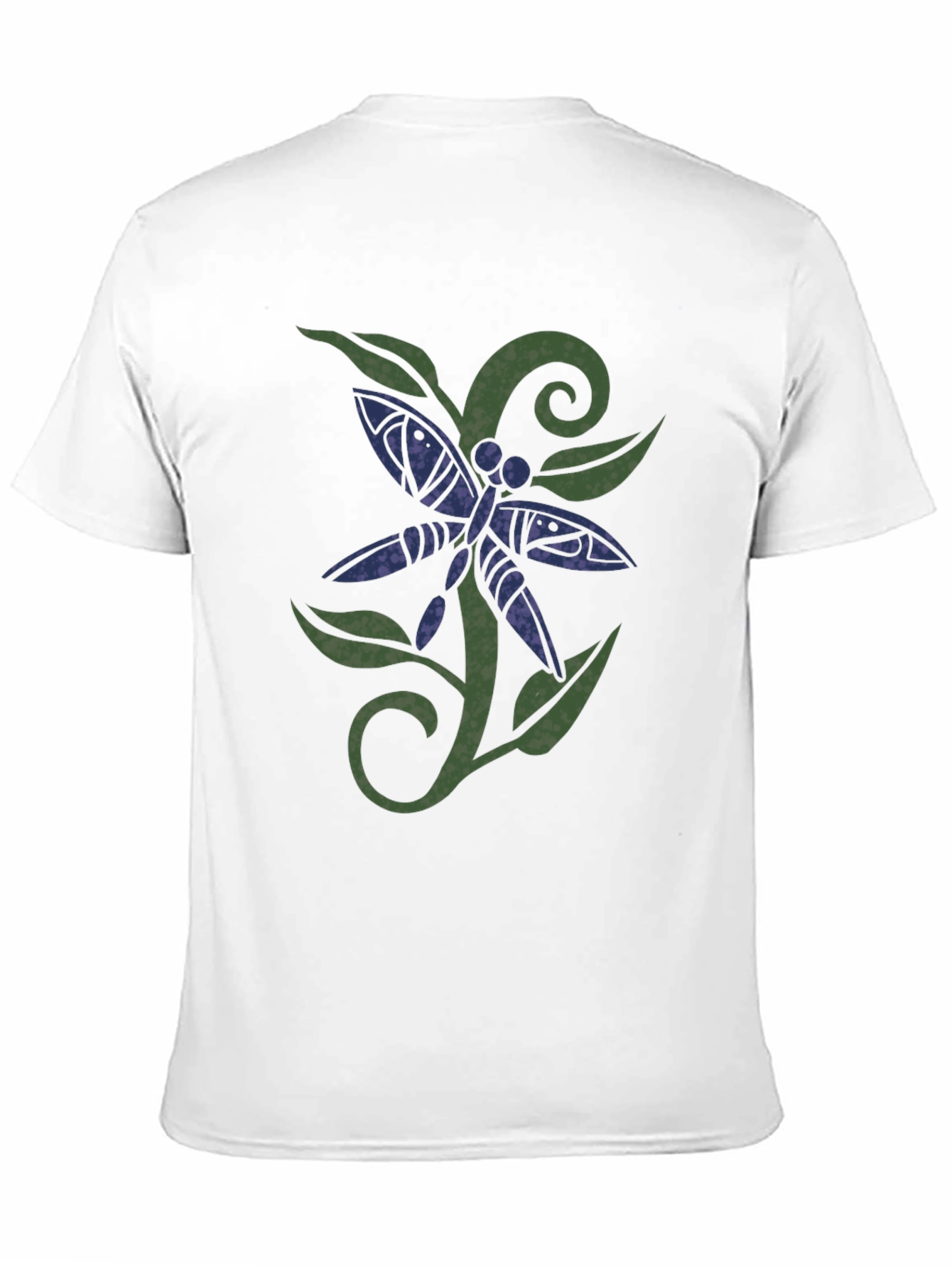 Dragonfly Graphic Print Black T-Shirt