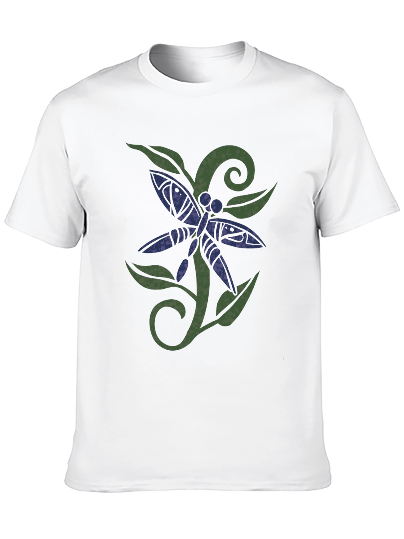 Dragonfly Graphic Print Black T-Shirt