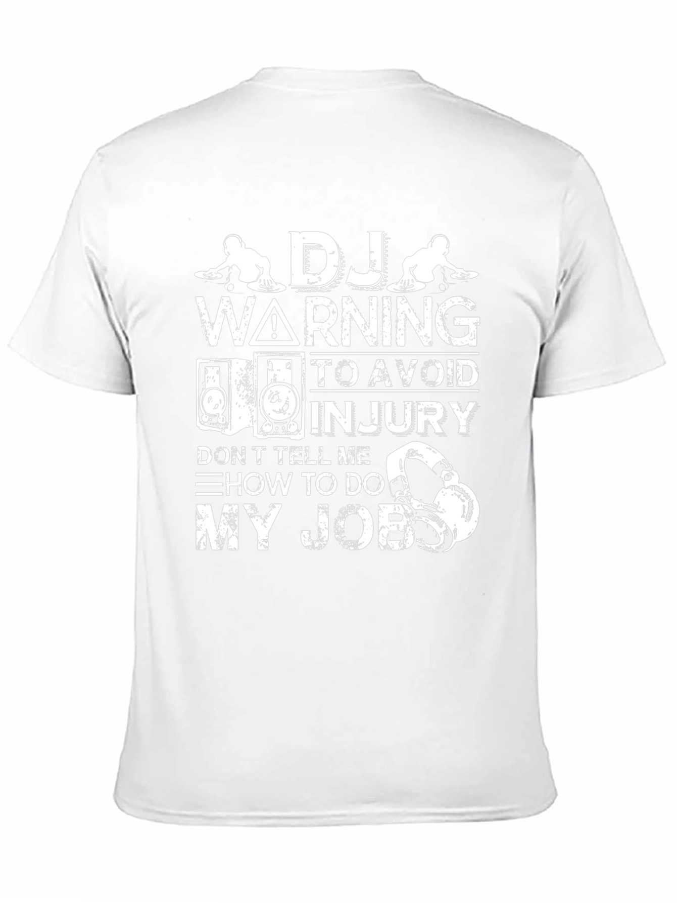 DJ Warning Graphic T-Shirt