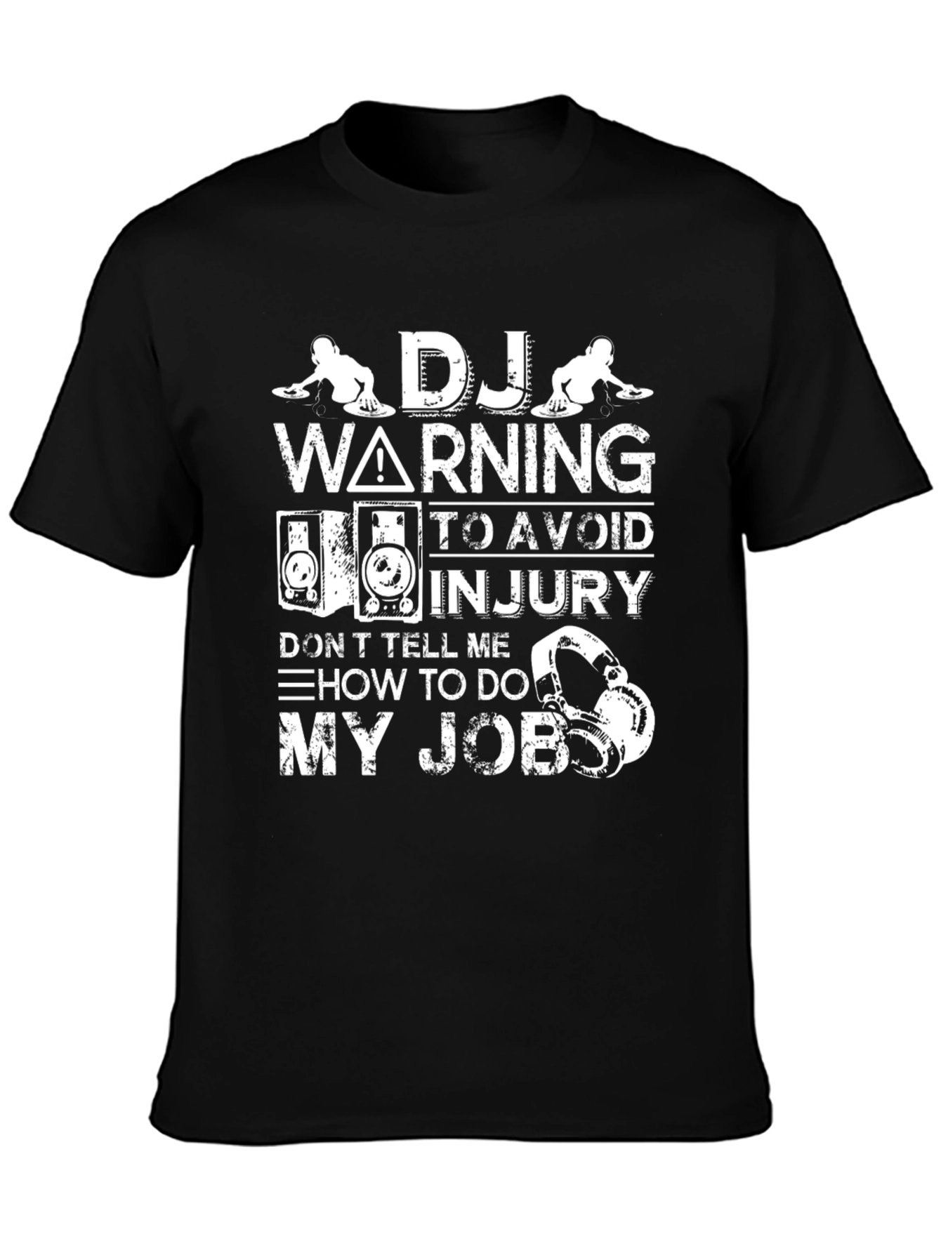 DJ Warning Graphic T-Shirt