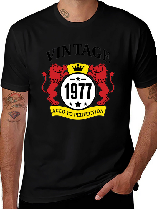 Vintage 1977 Aged To Perfection Graphic T-Shirt