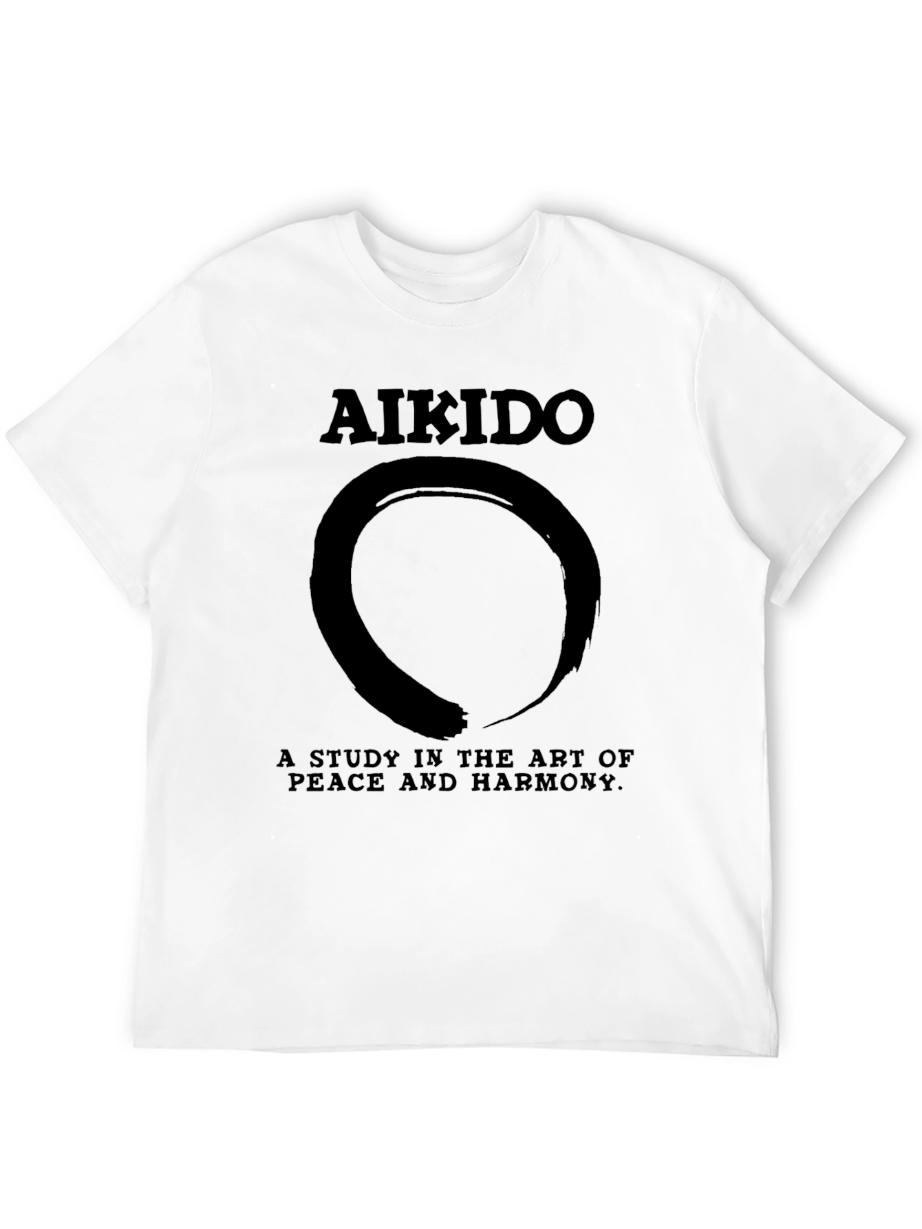 Aikido Zen Circle Black T-Shirt