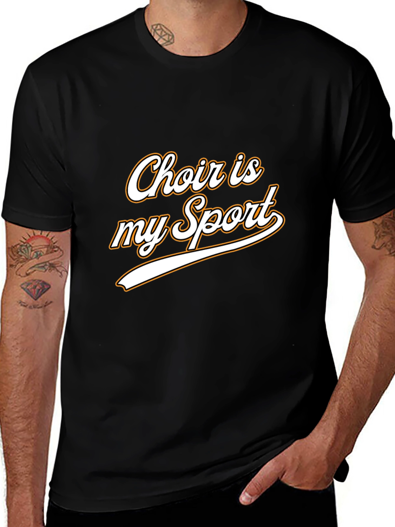 Choir is My Sport Graphic Tee - Black