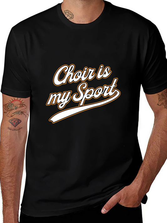 Choir is My Sport Graphic Tee - Black