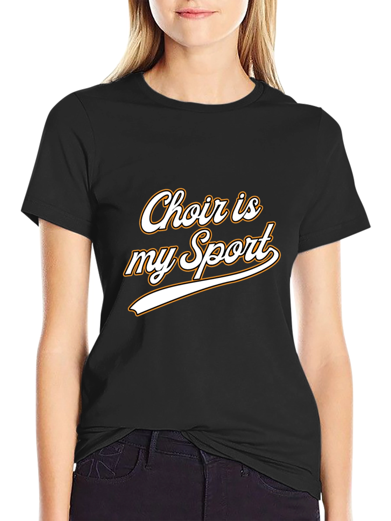 Choir is My Sport Graphic Tee - Black