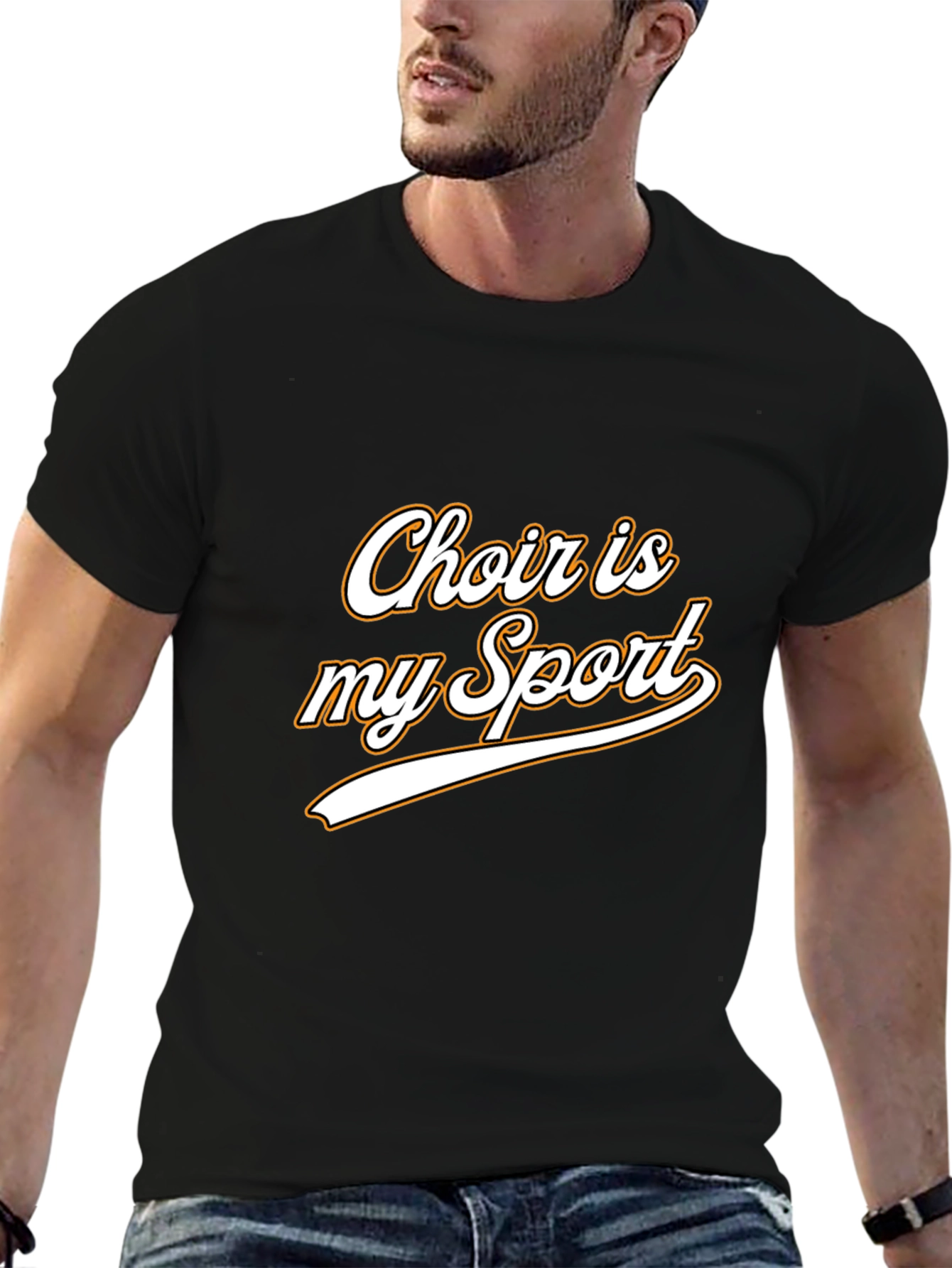 Choir is My Sport Graphic Tee - Black