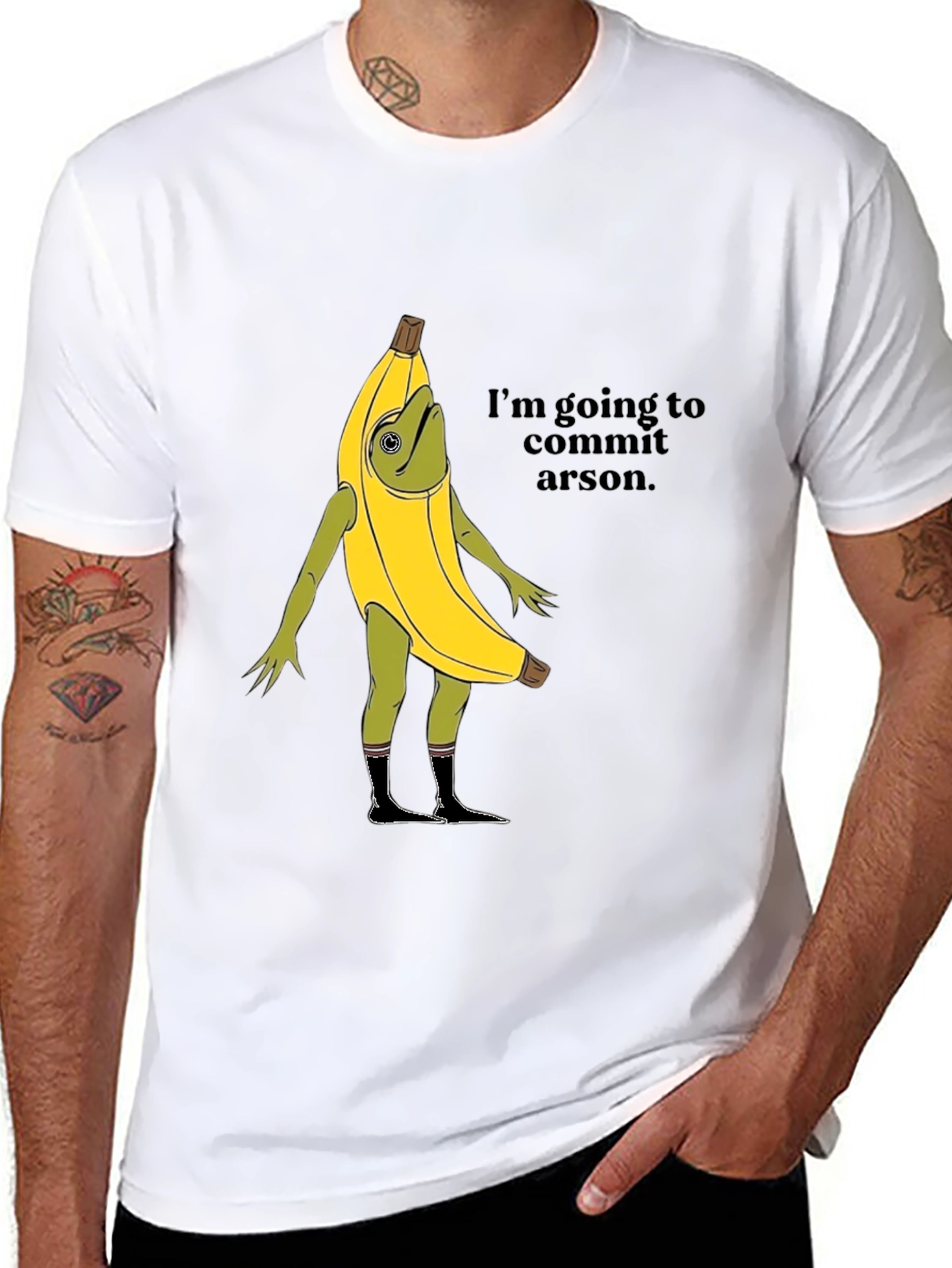 Arson Banana T-Shirt - Funny Graphic Tee