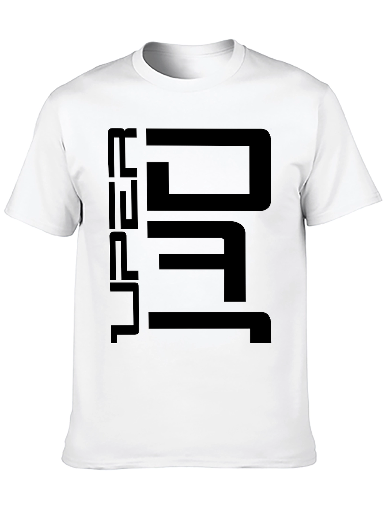 Super DJ Black Graphic Tee - Modern Design