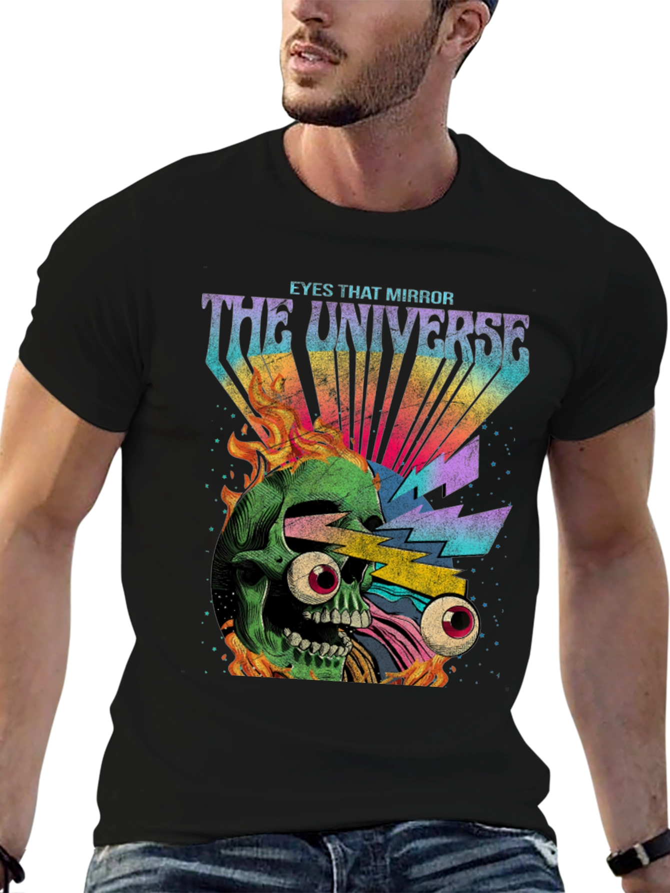 Eyes That Mirror the Universe Graphic Tee