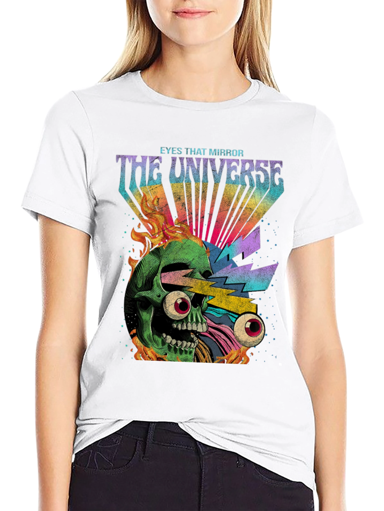 Eyes That Mirror the Universe Graphic Tee