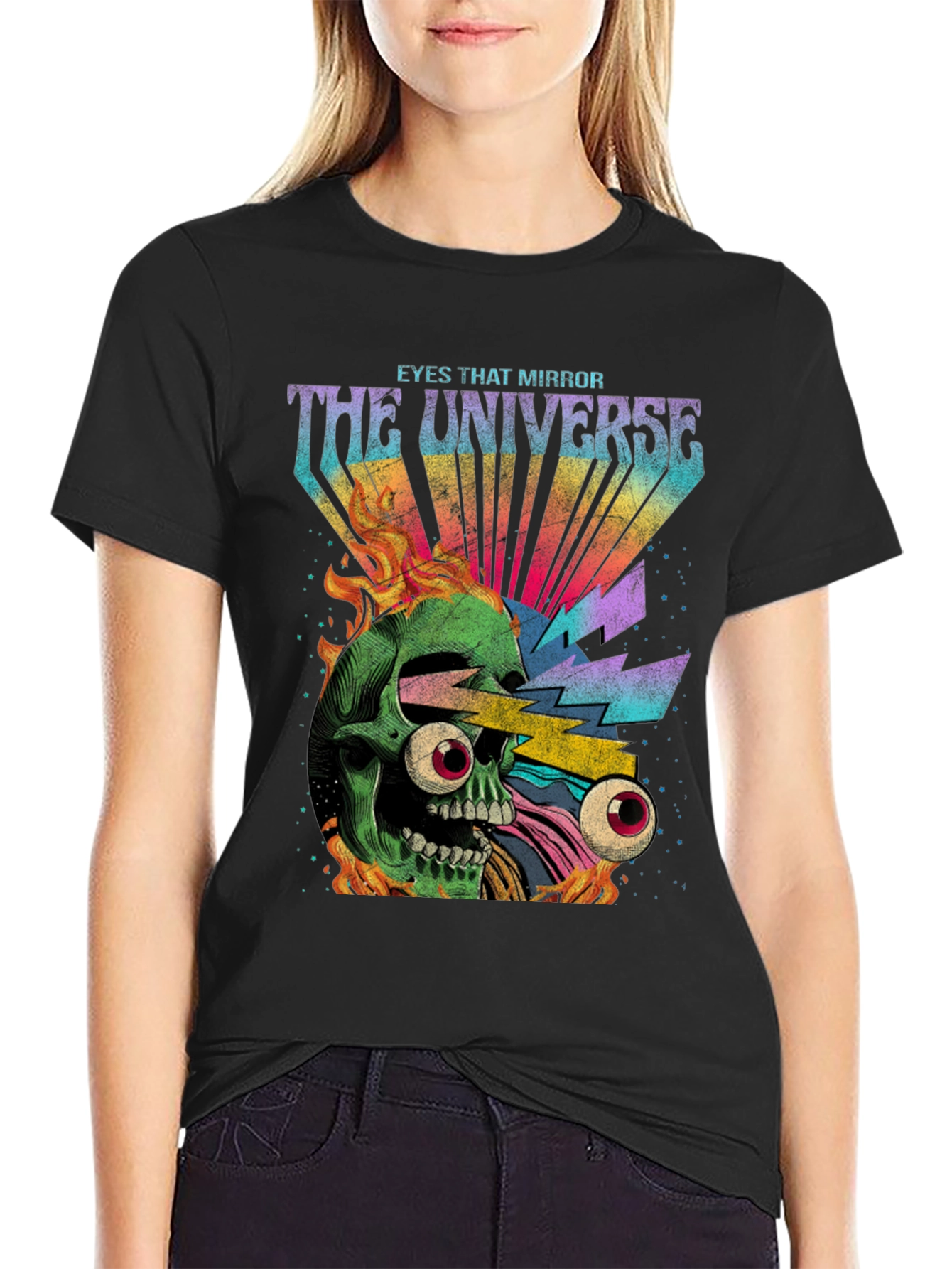 Eyes That Mirror the Universe Graphic Tee