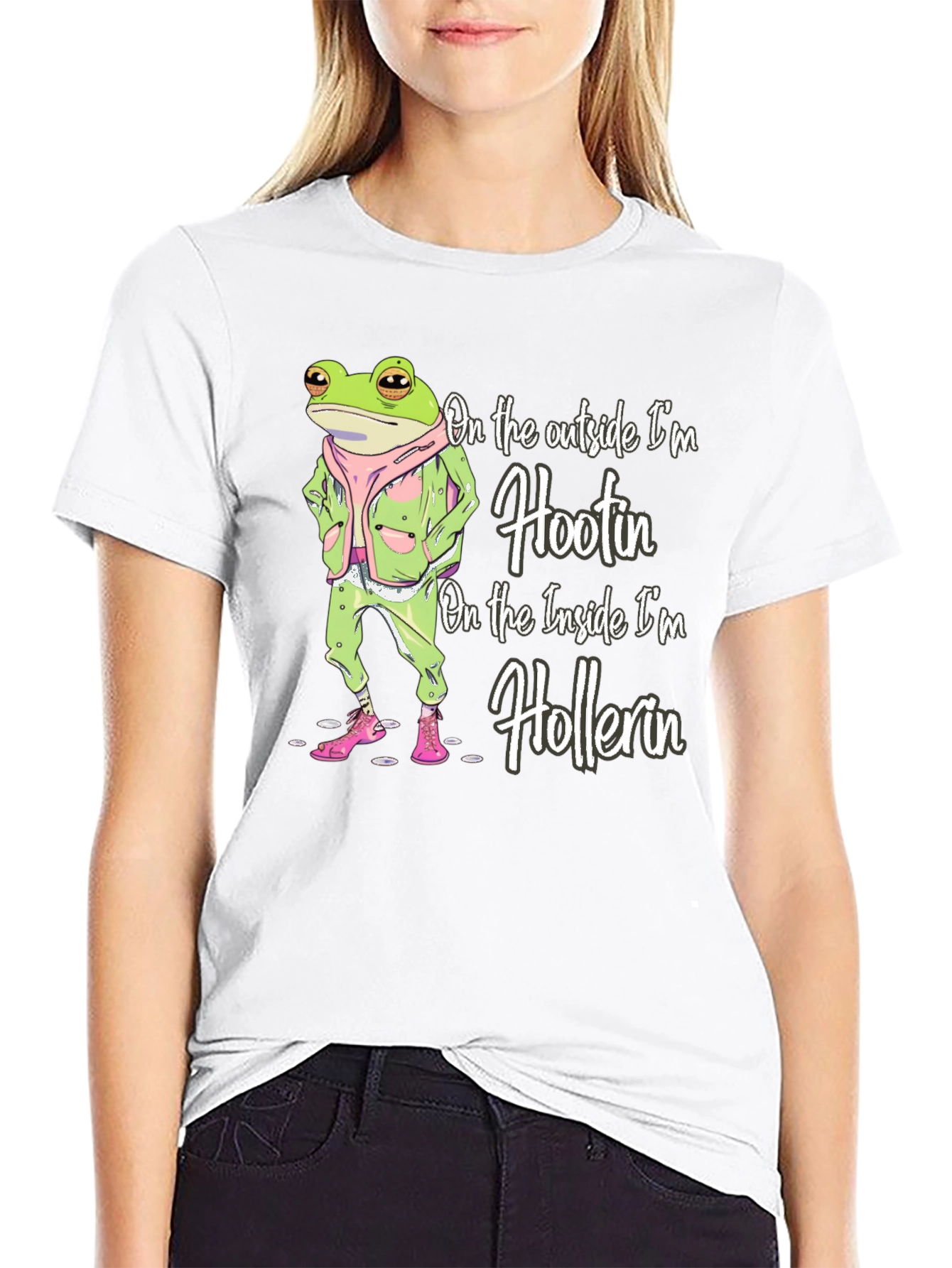 Hootin Hollerin Frog Graphic T-Shirt