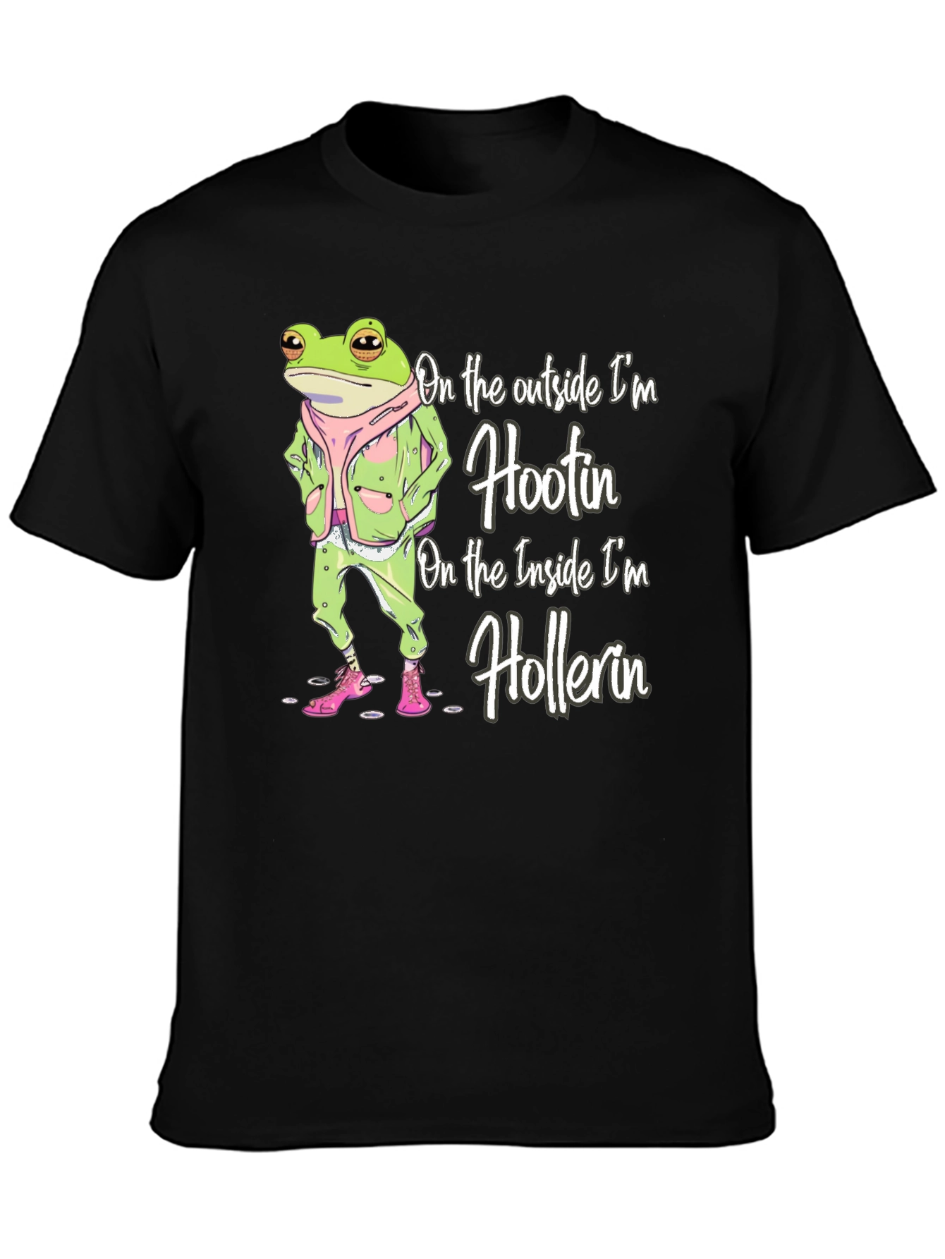 Hootin Hollerin Frog Graphic T-Shirt