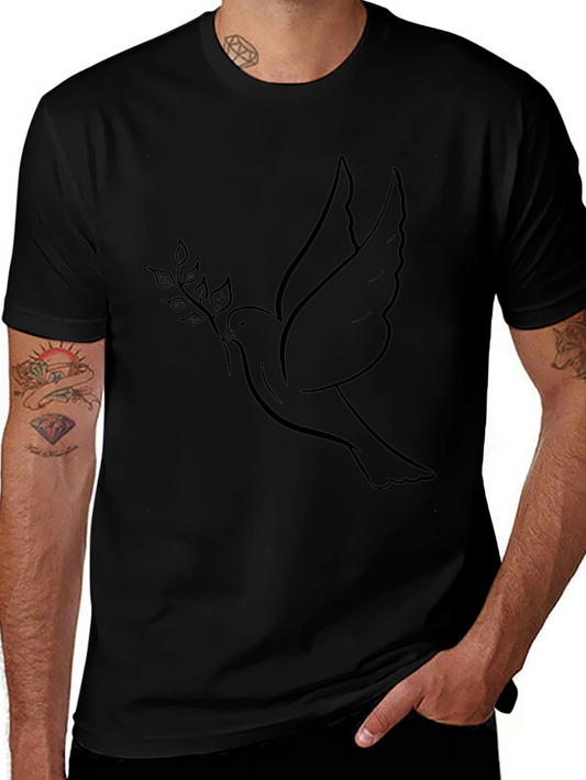 Dove & Olive Branch Black T-Shirt