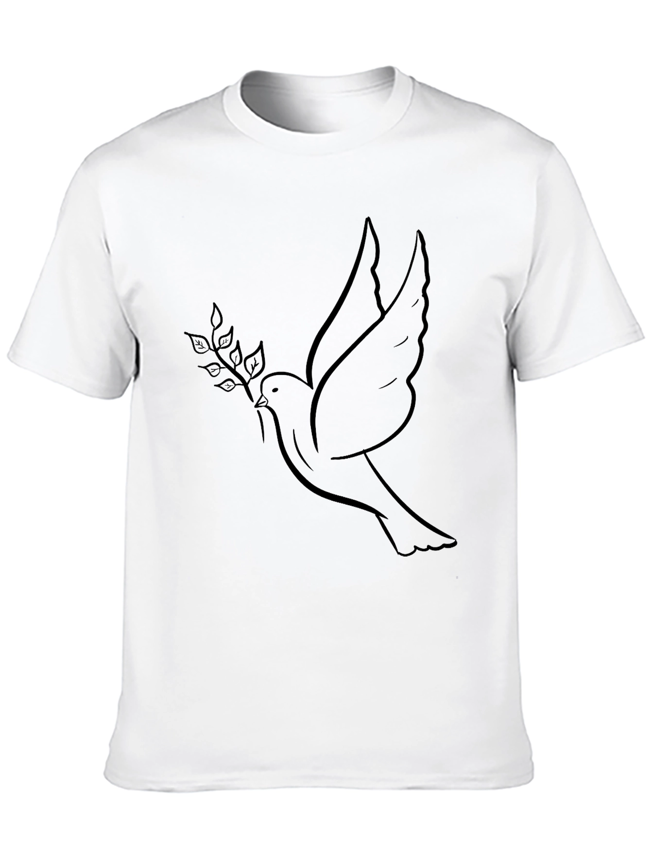 Dove & Olive Branch Black T-Shirt