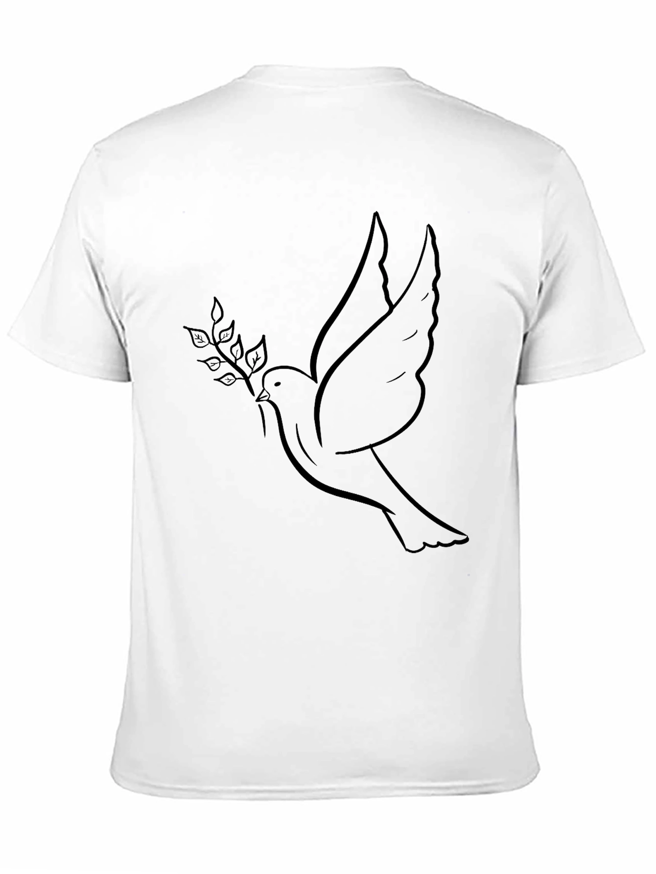Dove & Olive Branch Black T-Shirt