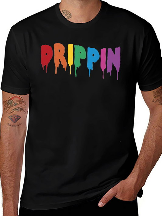 Drippin Rainbow Graphic T-Shirt