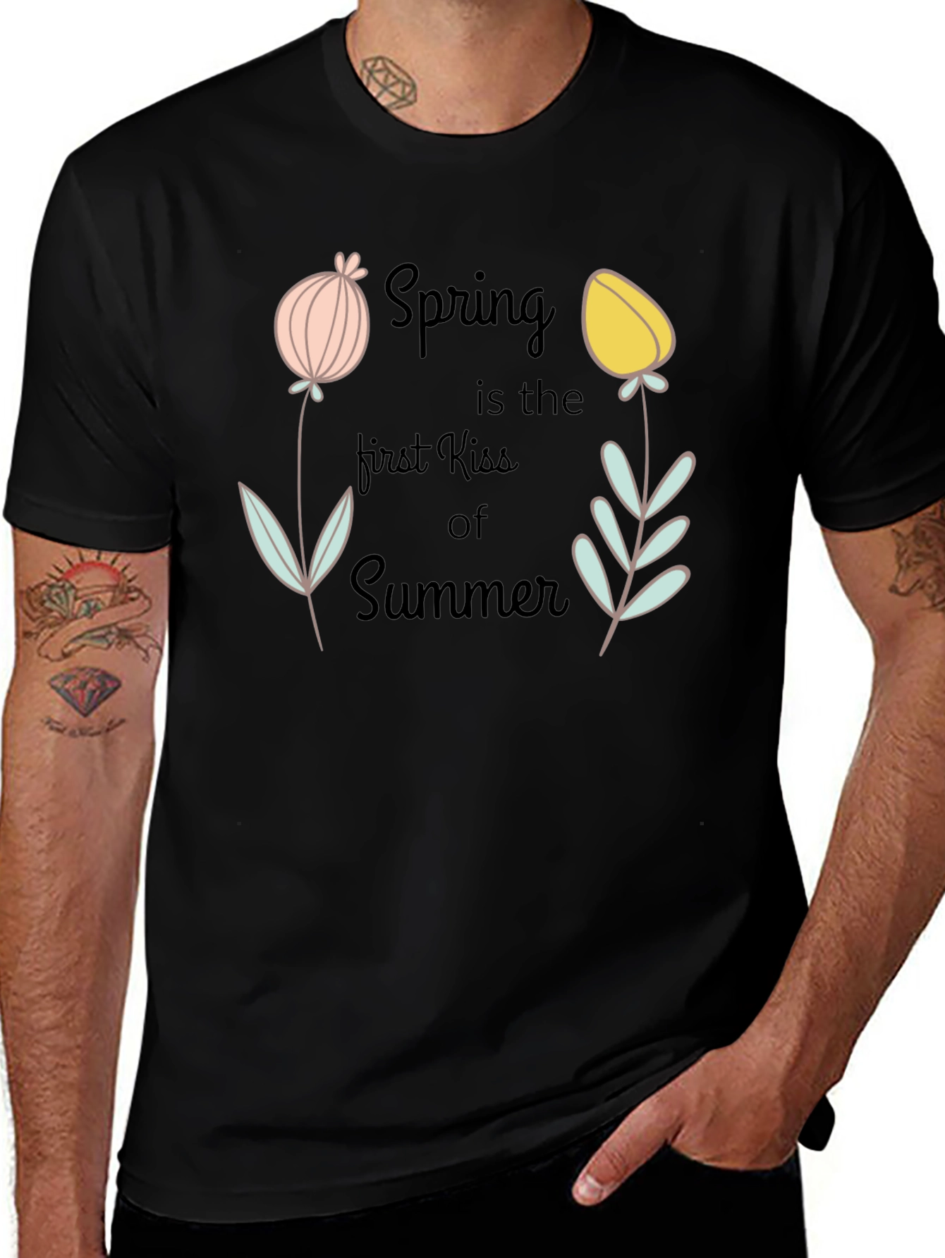 Spring Kiss Summer Graphic T-Shirt
