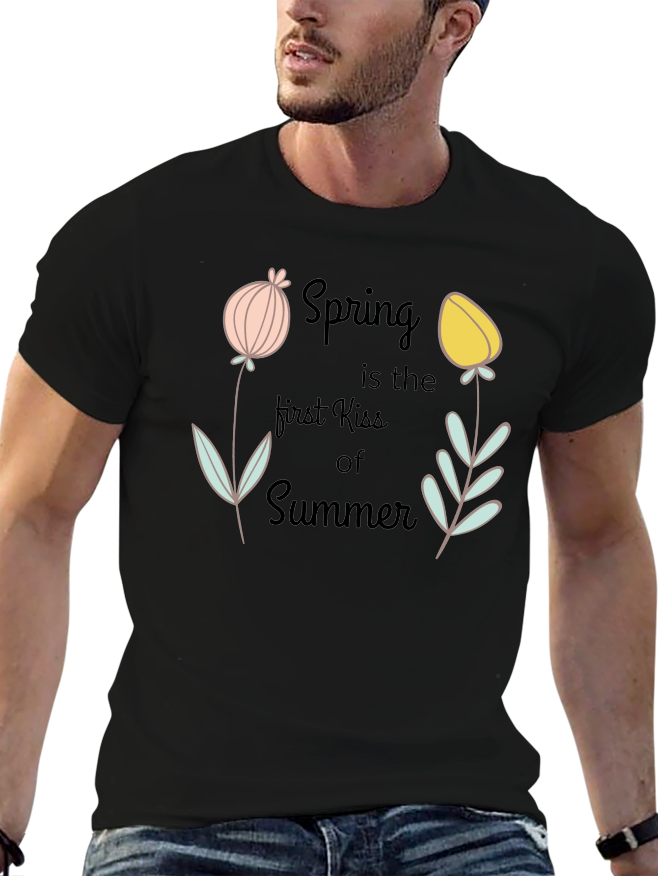 Spring Kiss Summer Graphic T-Shirt