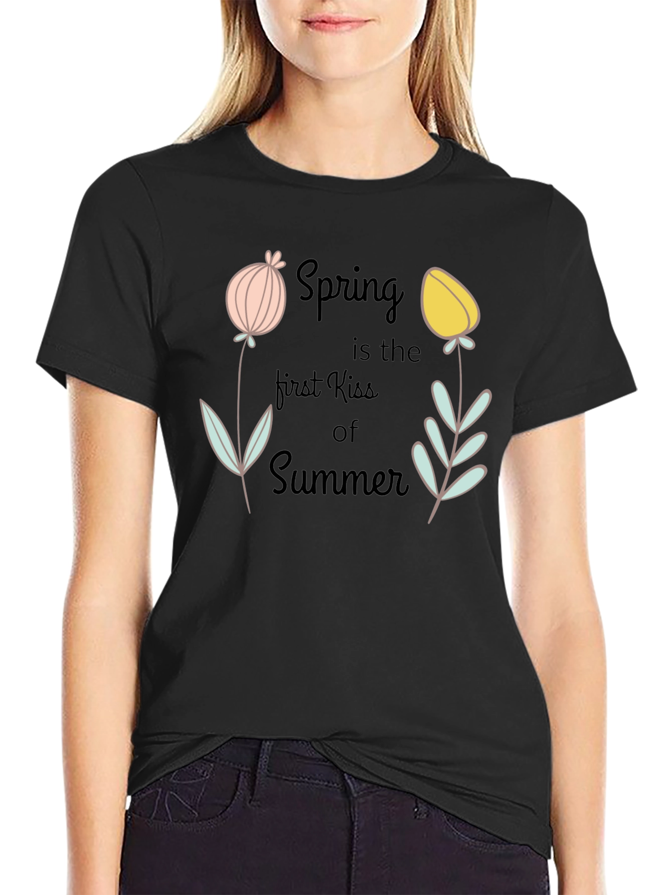 Spring Kiss Summer Graphic T-Shirt