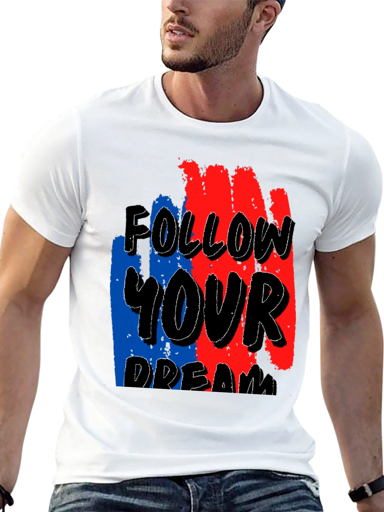 Follow Your Dream Graphic T-Shirt - Black