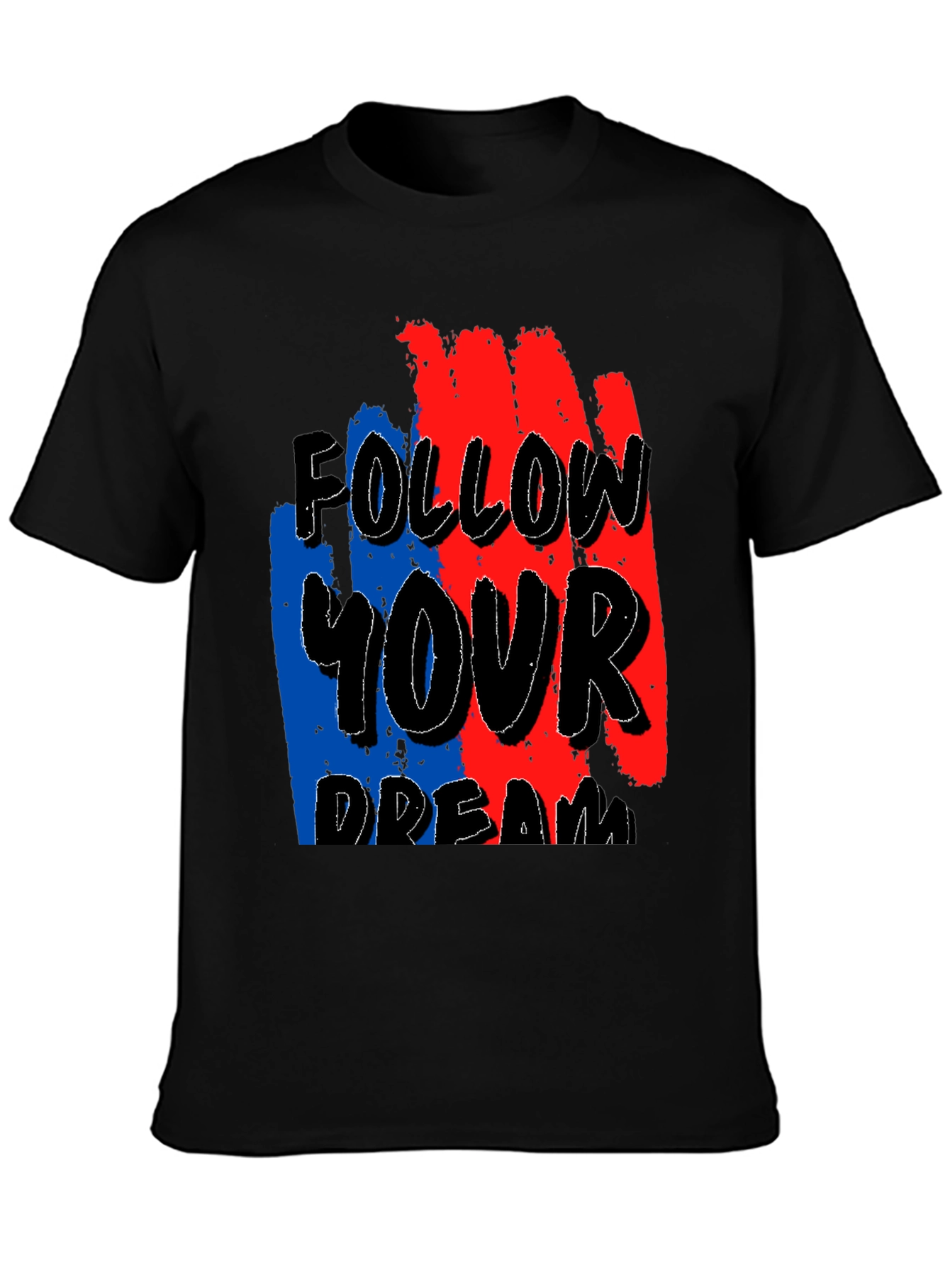 Follow Your Dream Graphic T-Shirt - Black