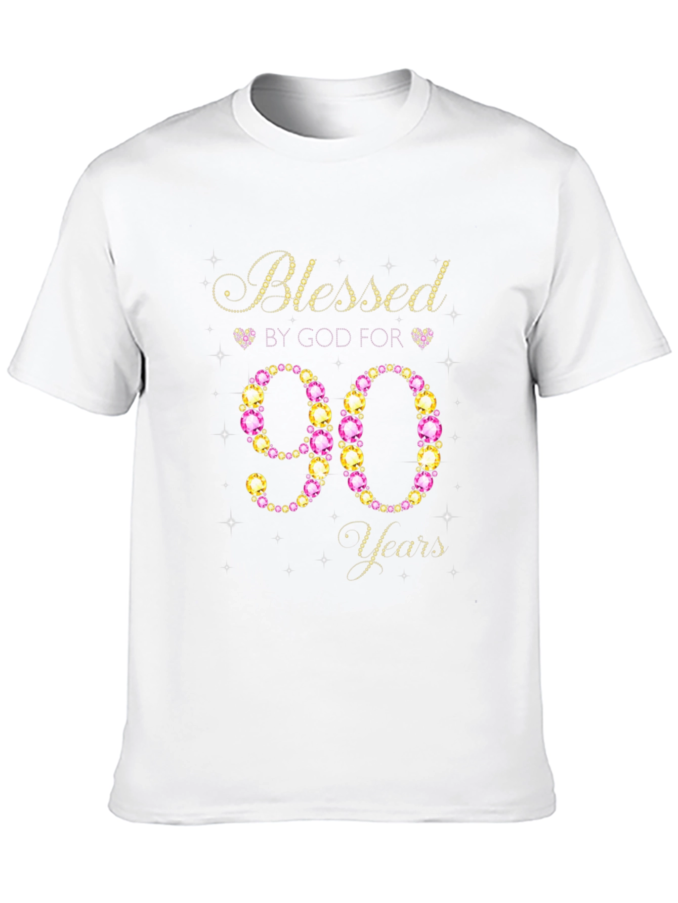 Blessed by God for 90 Years Birthday T-Shirt
