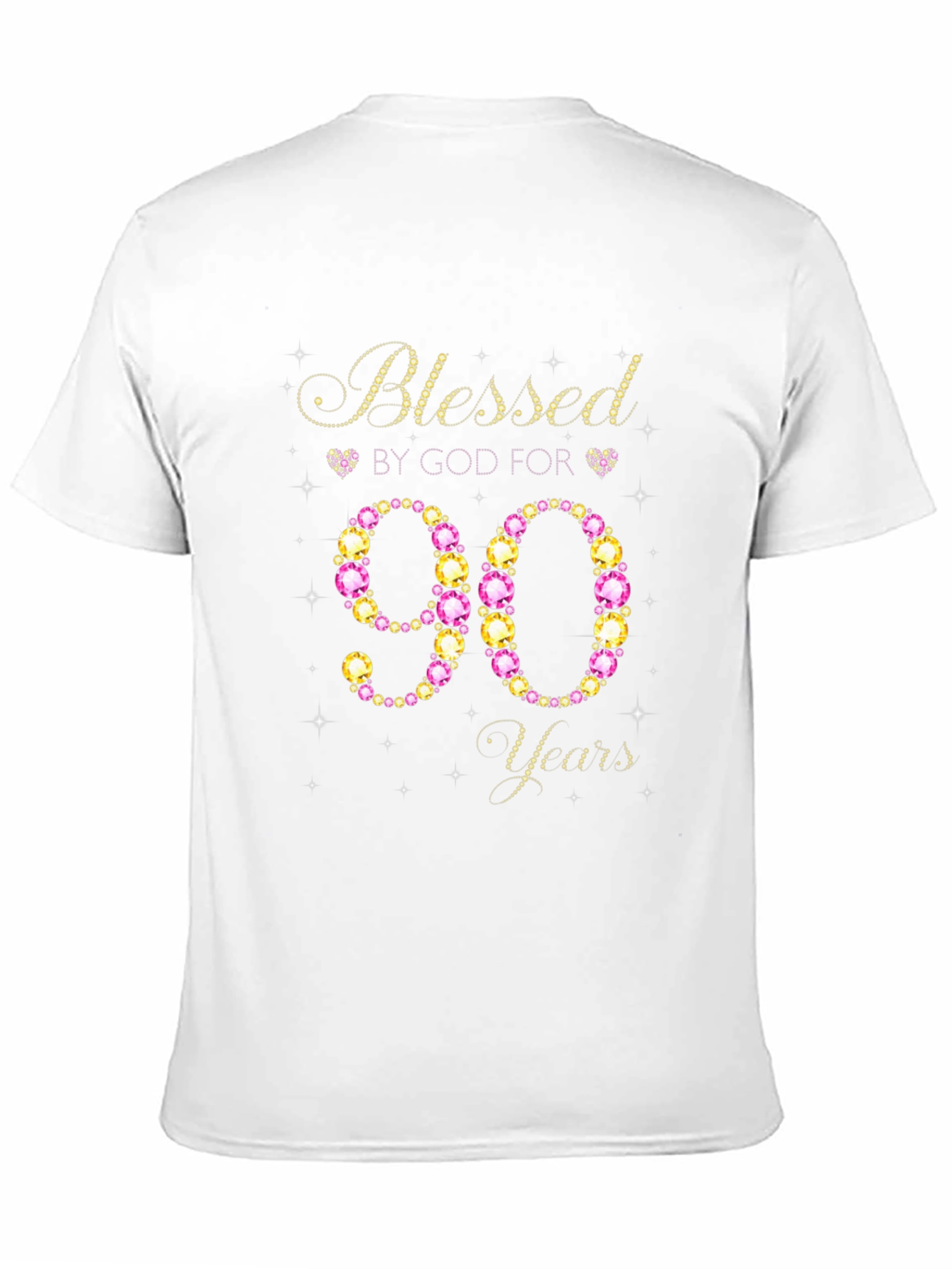 Blessed by God for 90 Years Birthday T-Shirt