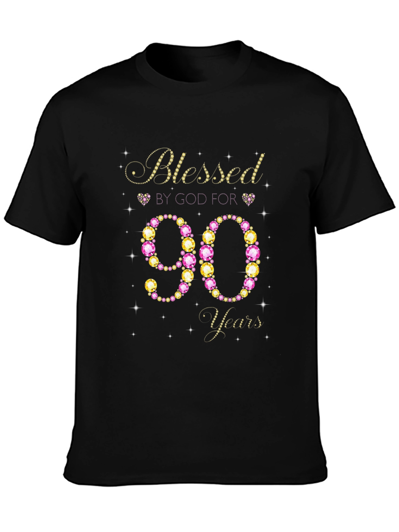 Blessed by God for 90 Years Birthday T-Shirt